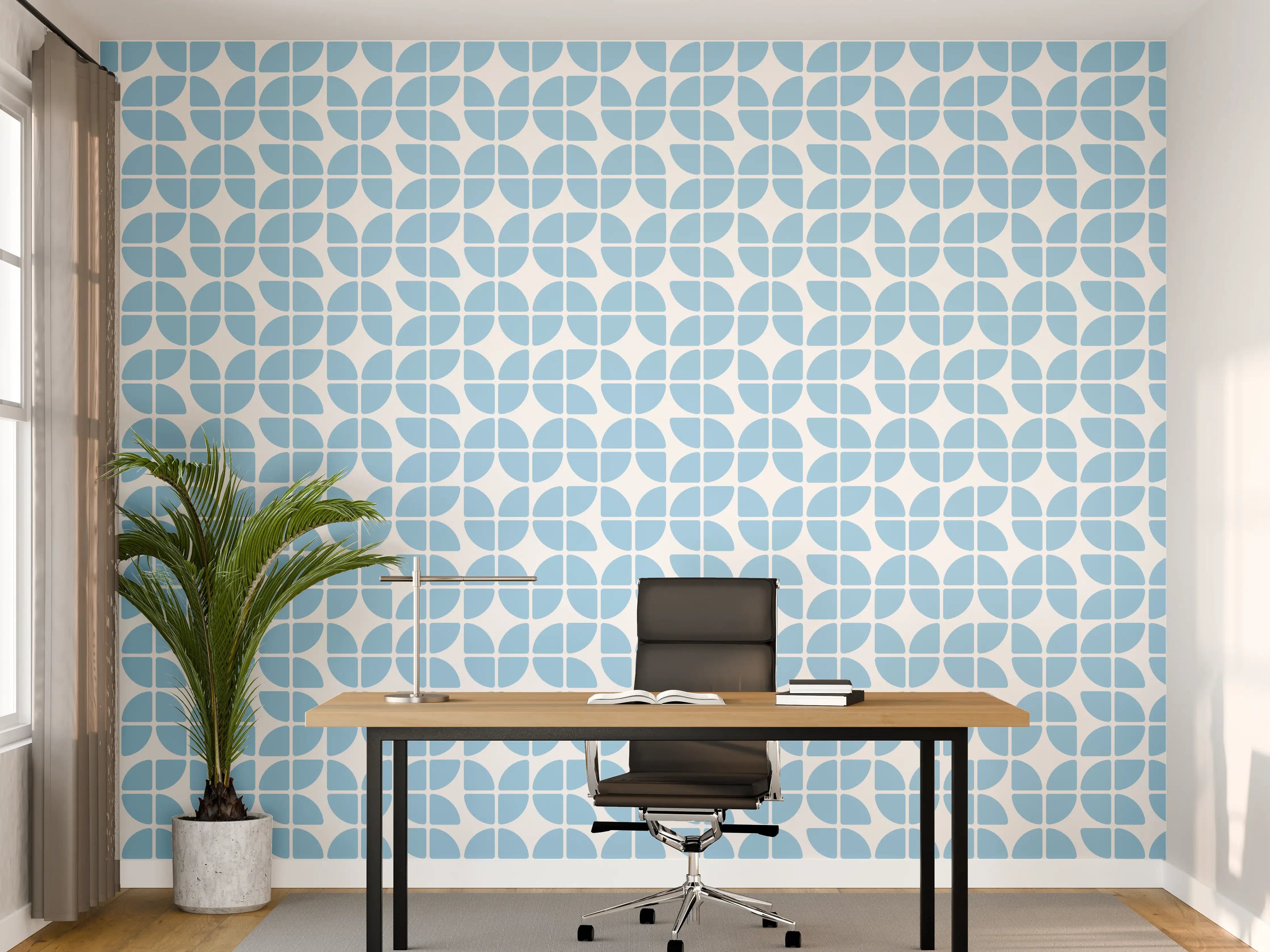 Büro Wandgestaltung - Himmelblauer, dekorativer Wandpaneel