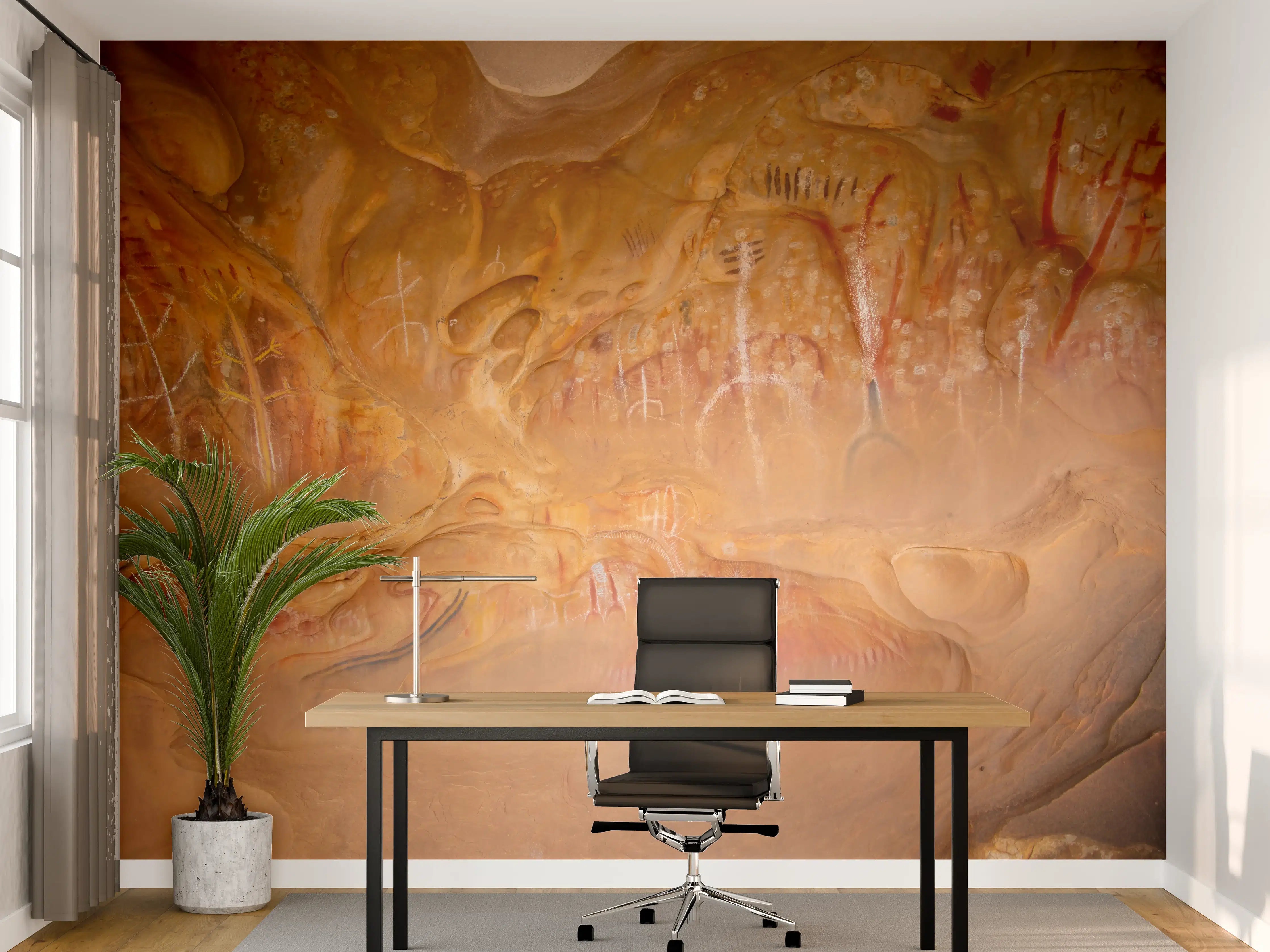 Büro Wandgestaltung - Höhlenmalereien von Arkaroo Rock - Südaustralien