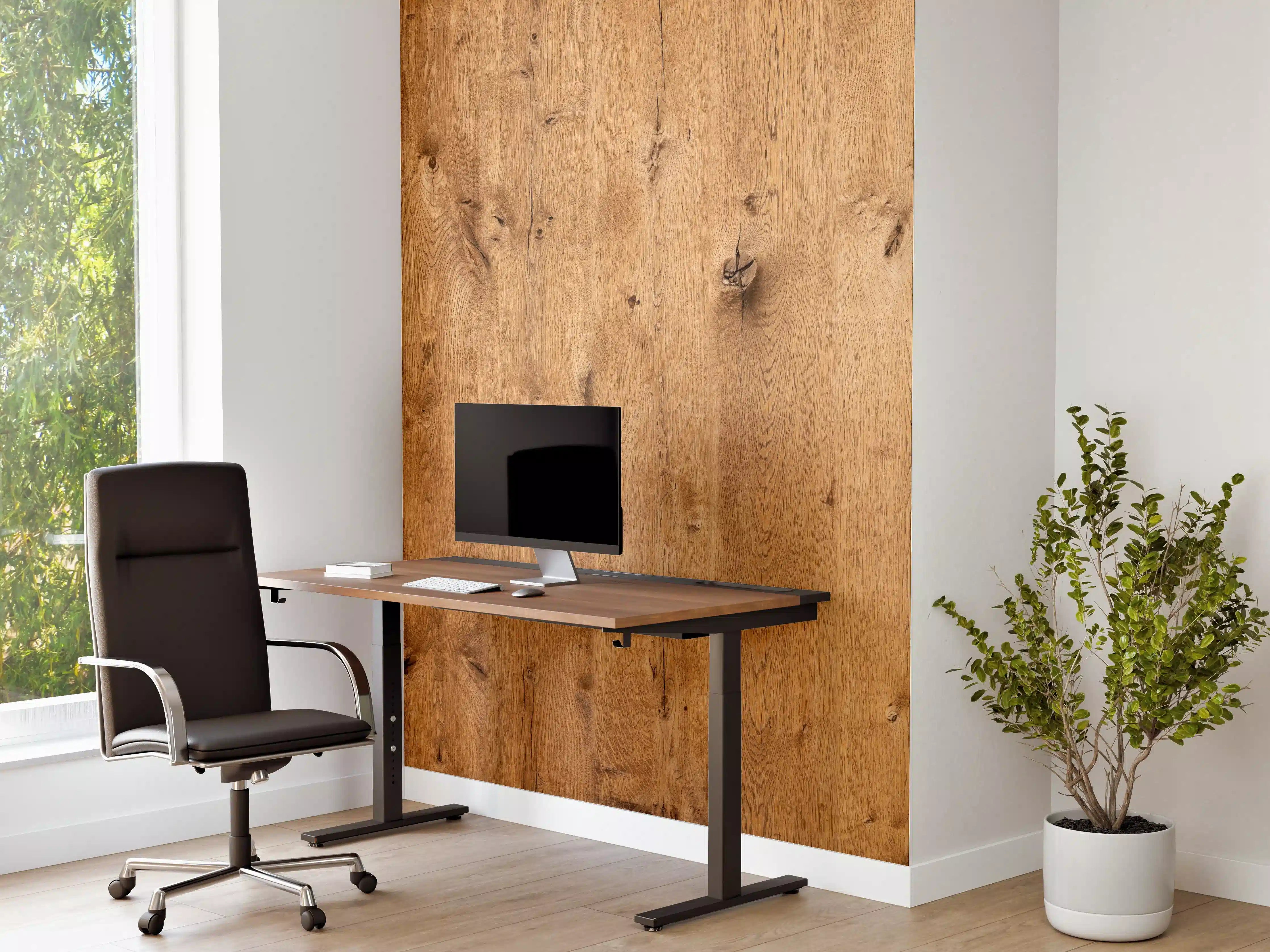 Büro Wandgestaltung - Hölzerne Oberfläche mit natürlicher Maserung