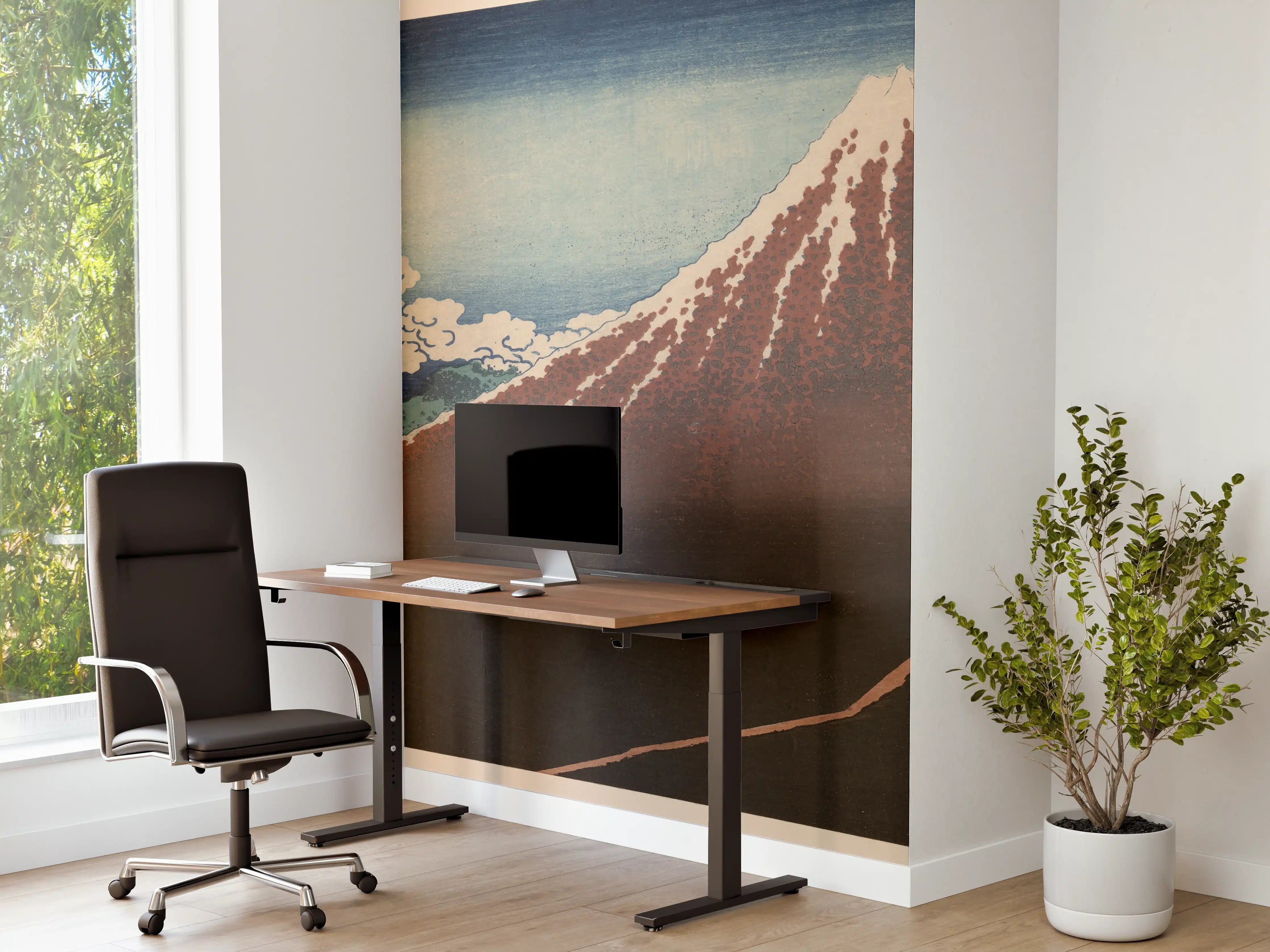Büro Wandgestaltung - Hokusai Fuji Berglandschaft