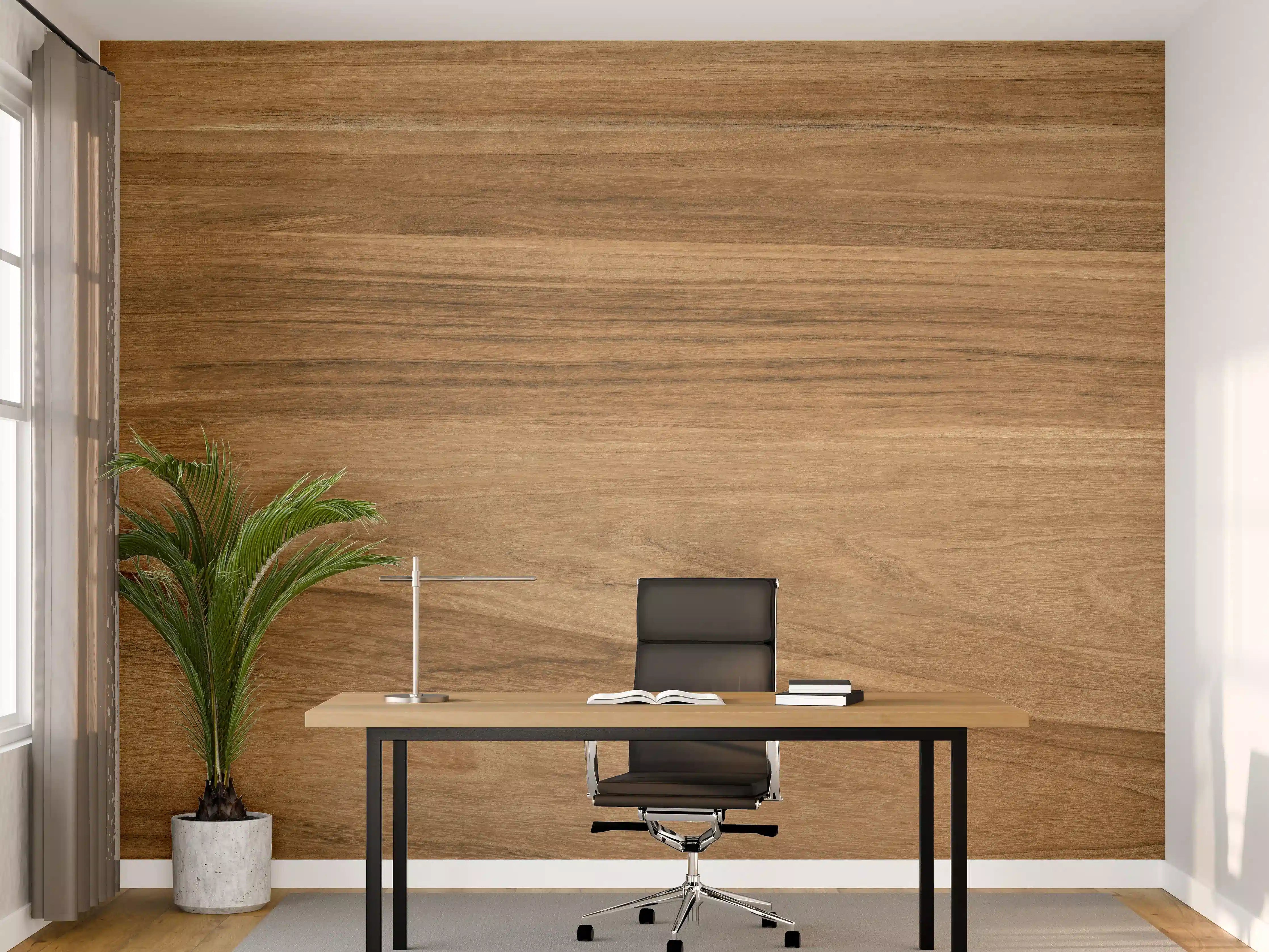 Büro Wandgestaltung - Holz-Natur Muster