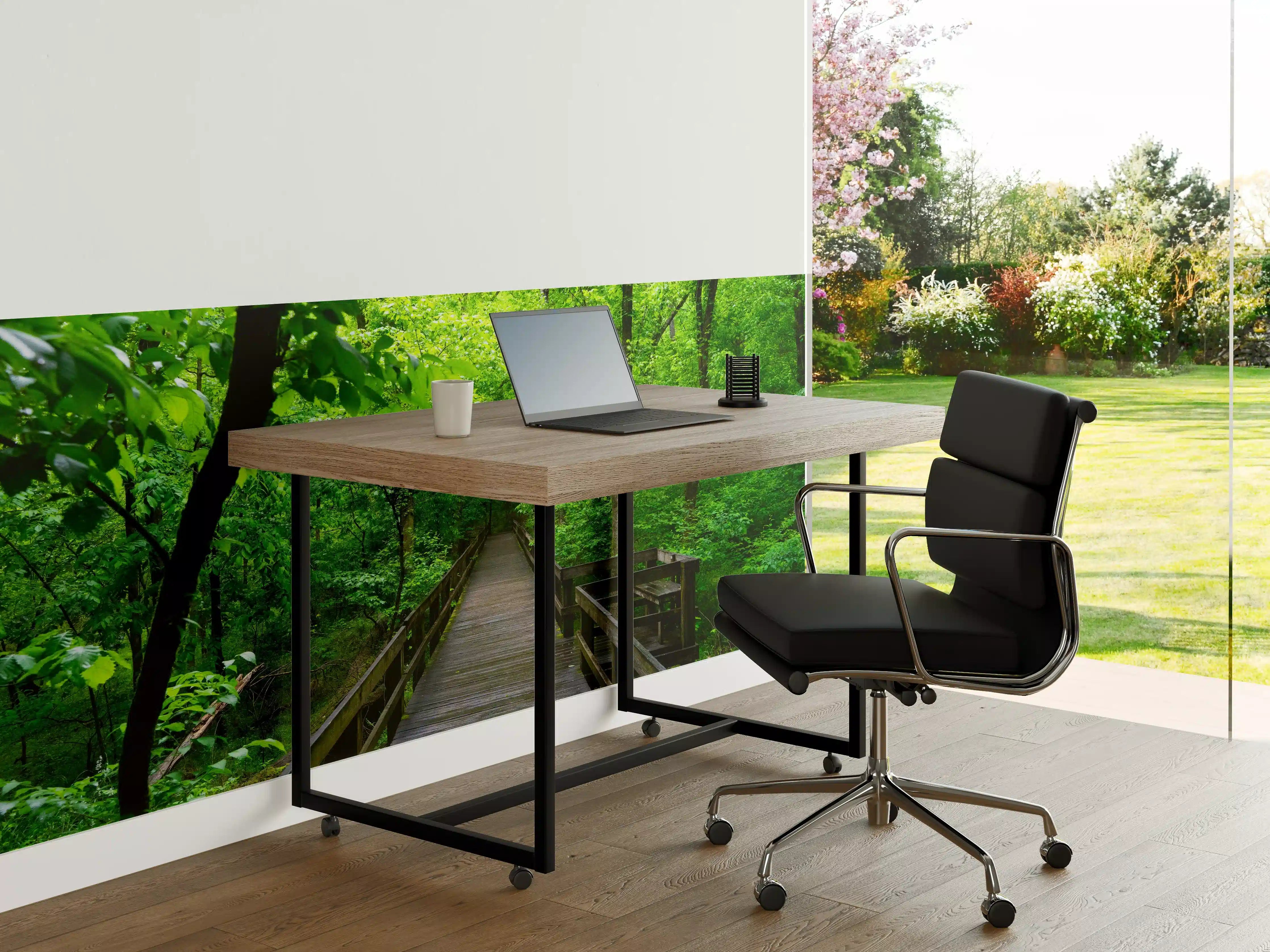 Büro Wandgestaltung - Holzbrücke im Wald - Congaree Nationalpark