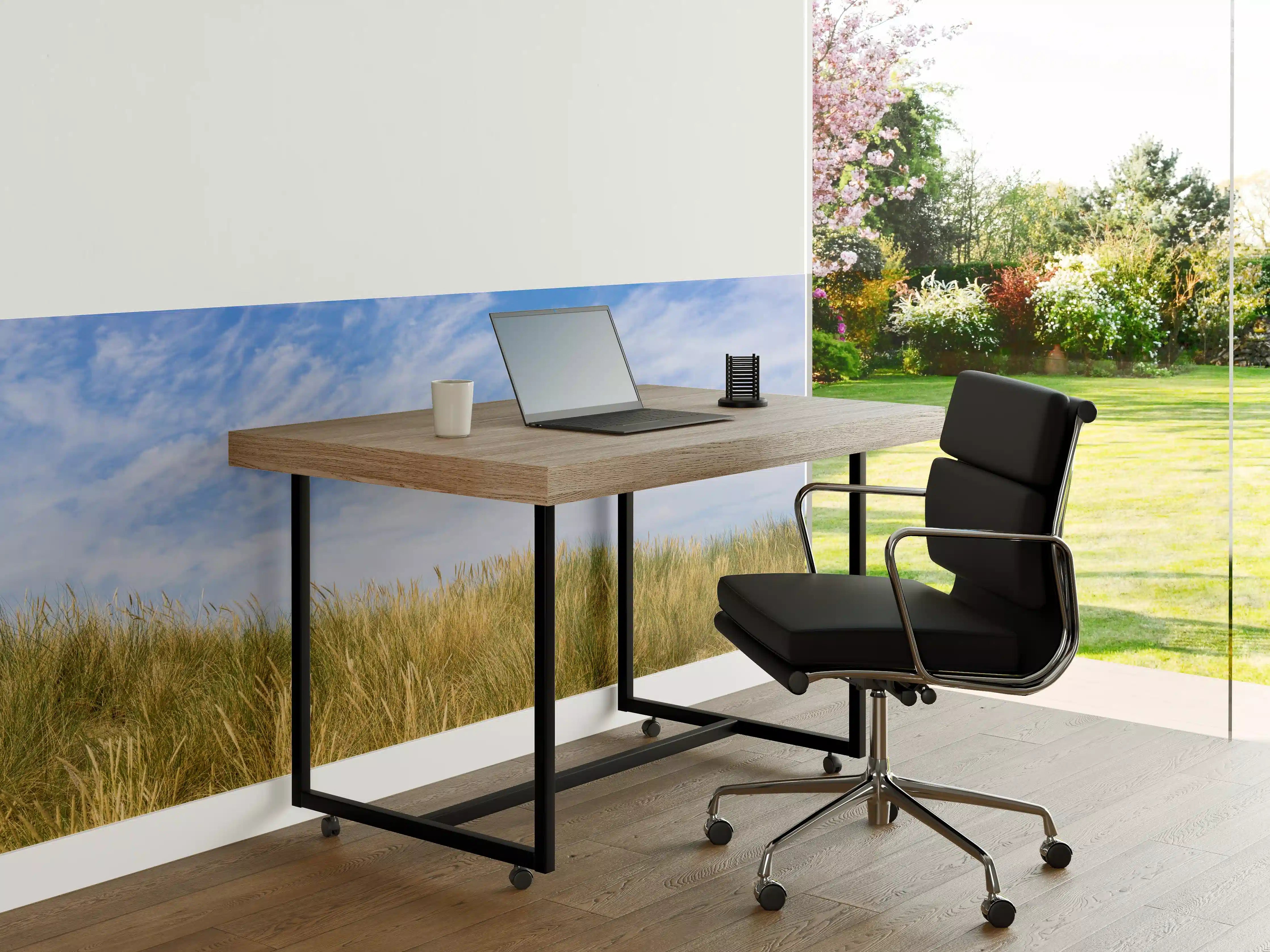 Büro Wandgestaltung - Idyllische Küstenlandschaft mit Himmel