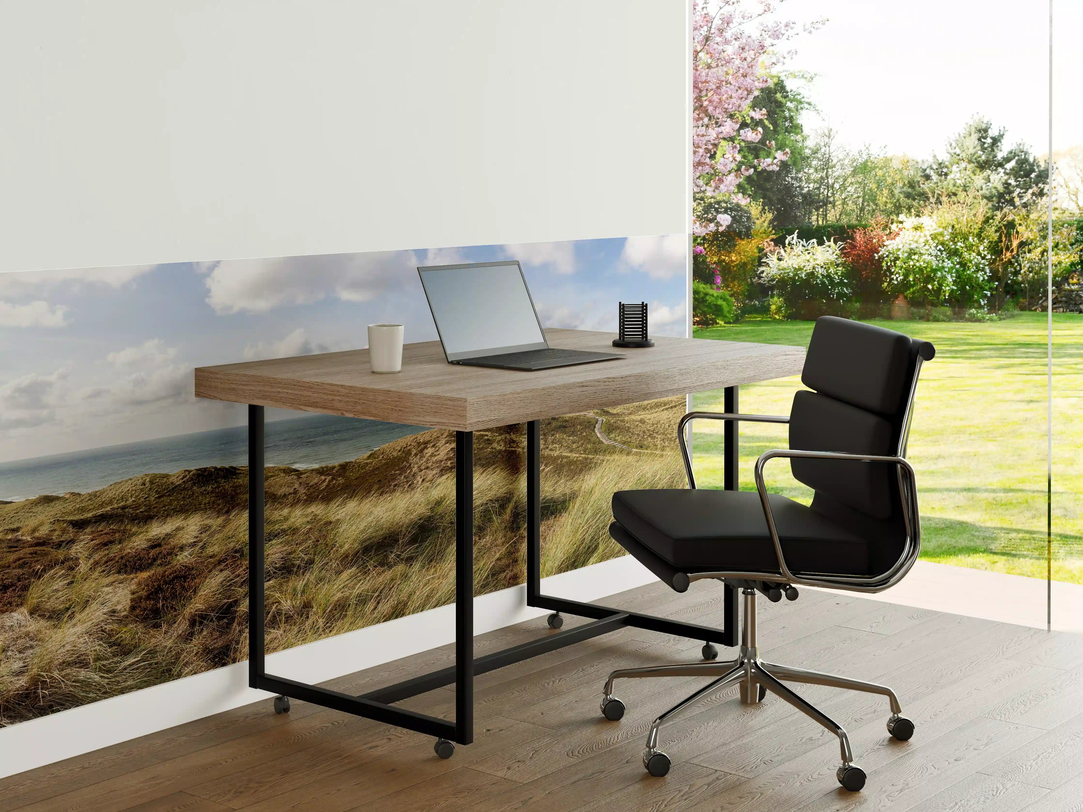 Büro Wandgestaltung - Idyllische Küstenlandschaft mit sanften Hügeln