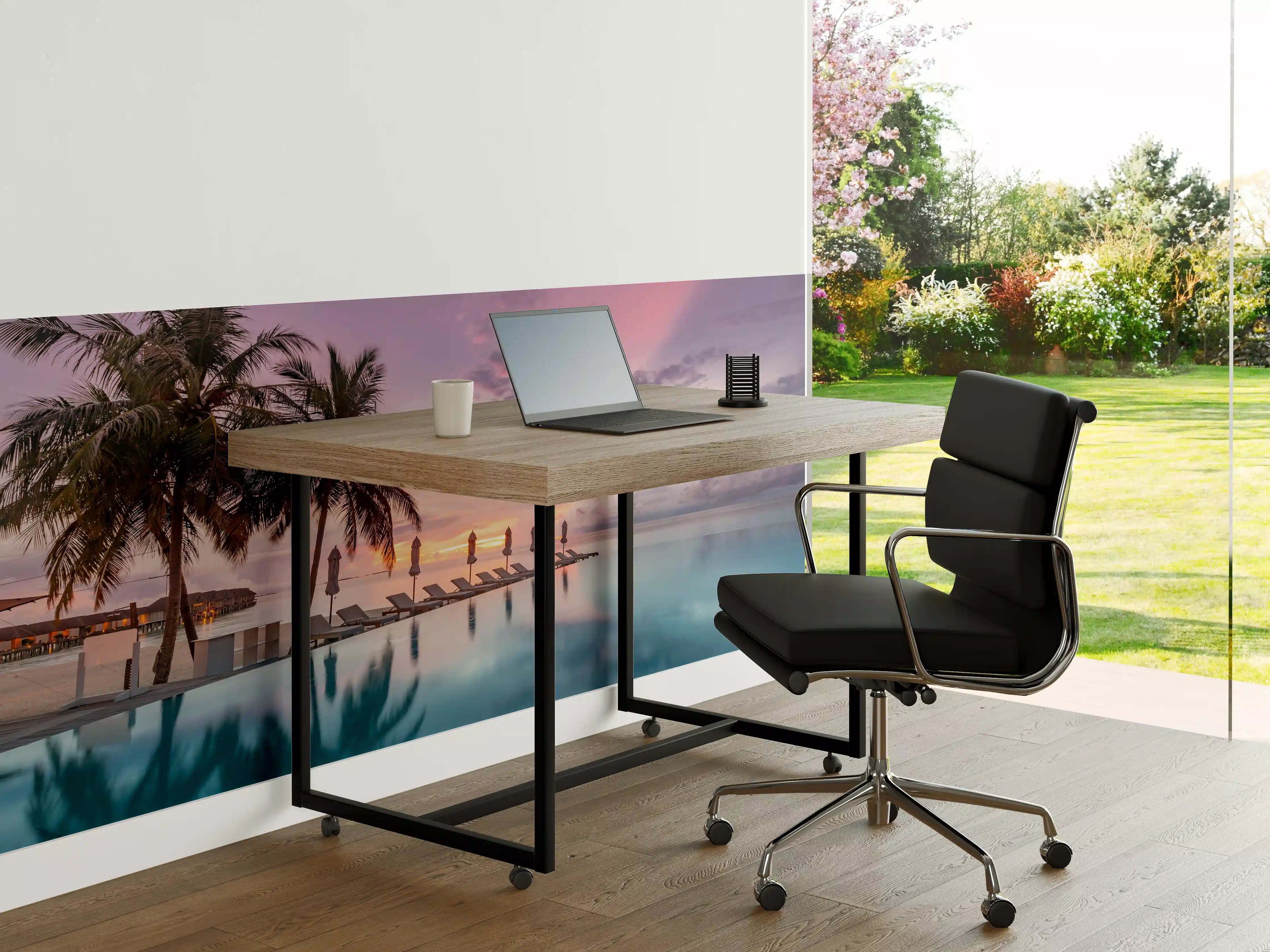 Büro Wandgestaltung - Idyllische bunte Strandszene - Karibik