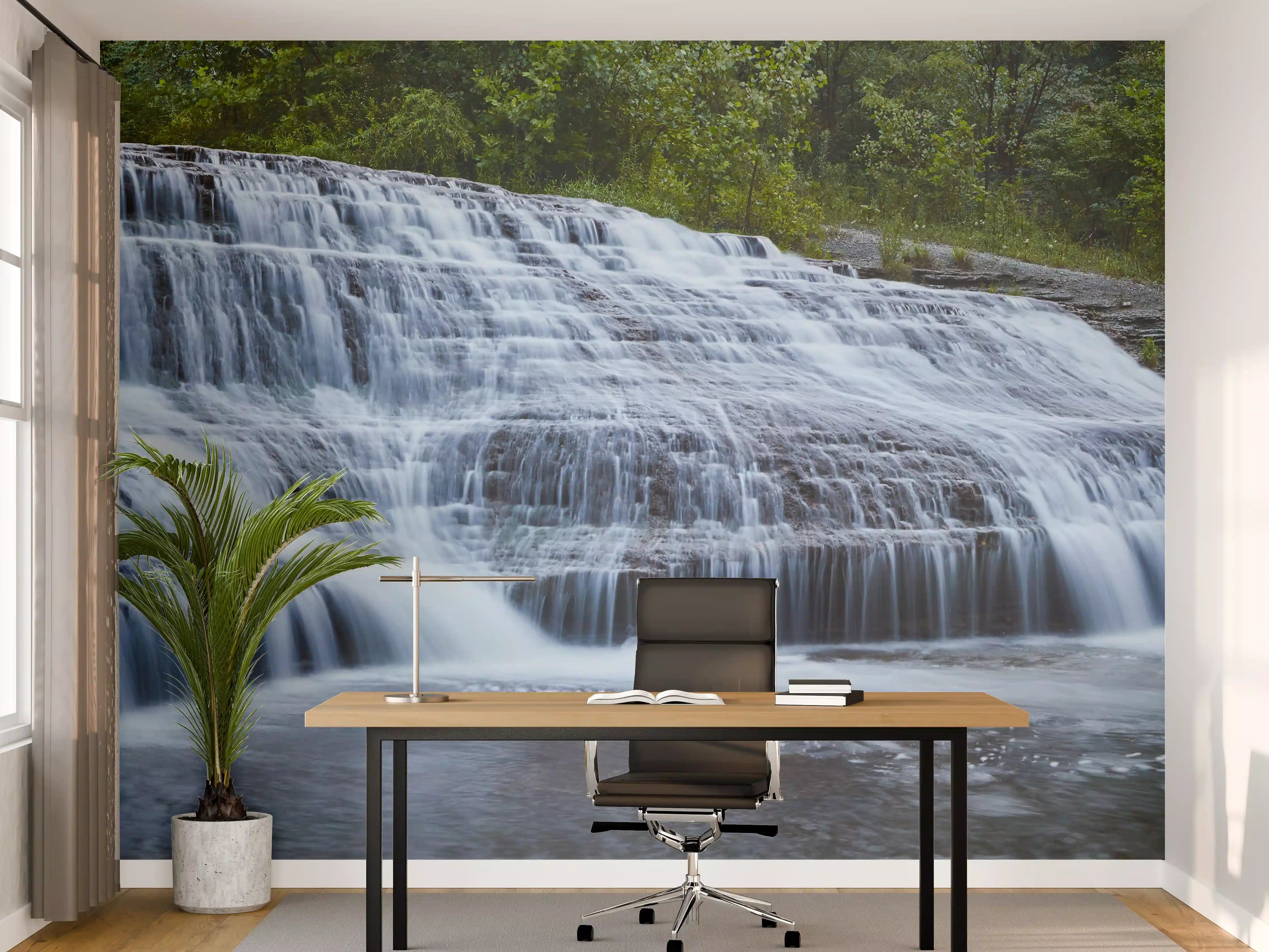 Büro Wandgestaltung - Indiana Wasserfall