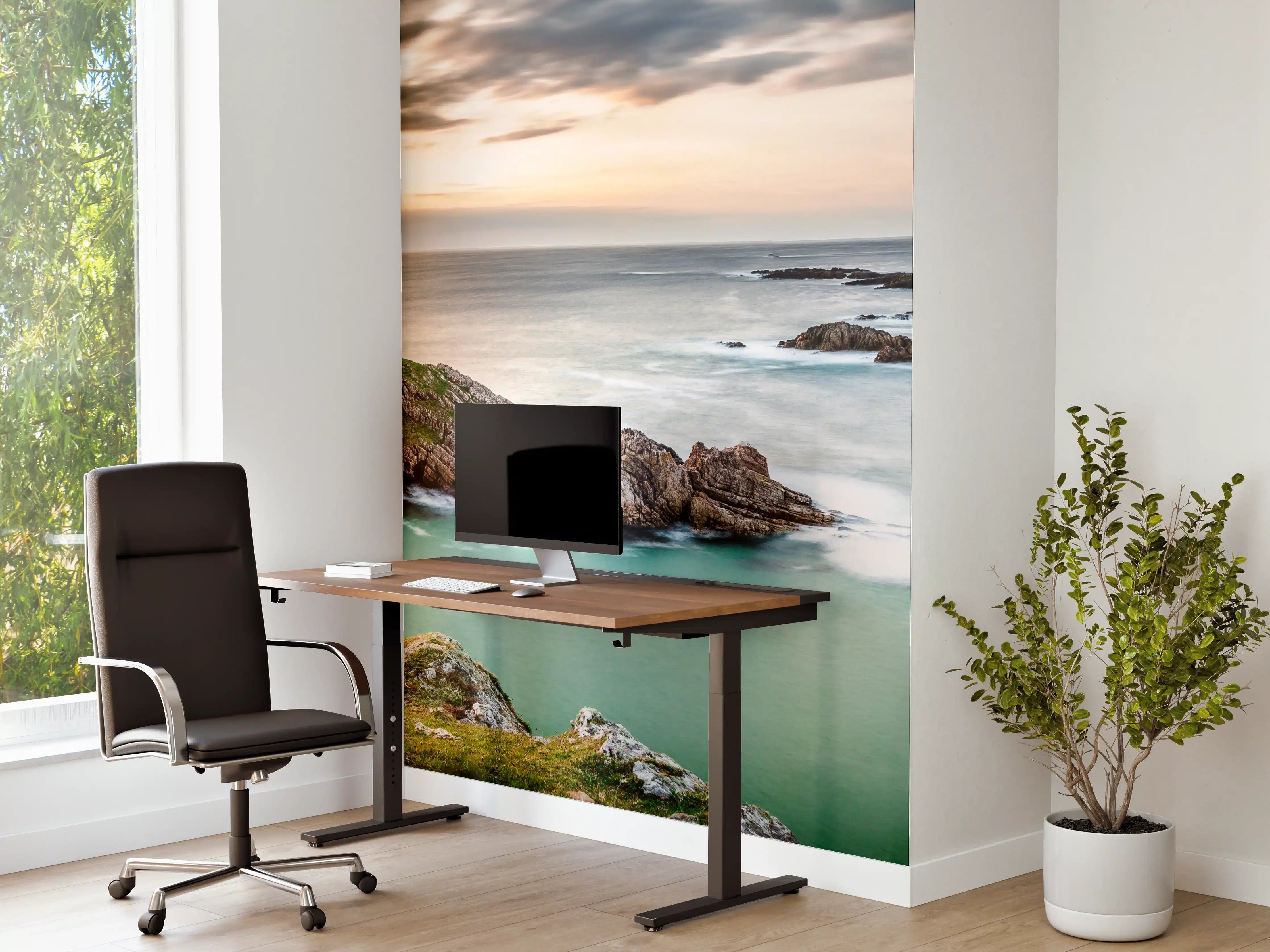 Büro Wandgestaltung - Irland Küstenpanorama Sonnenuntergang