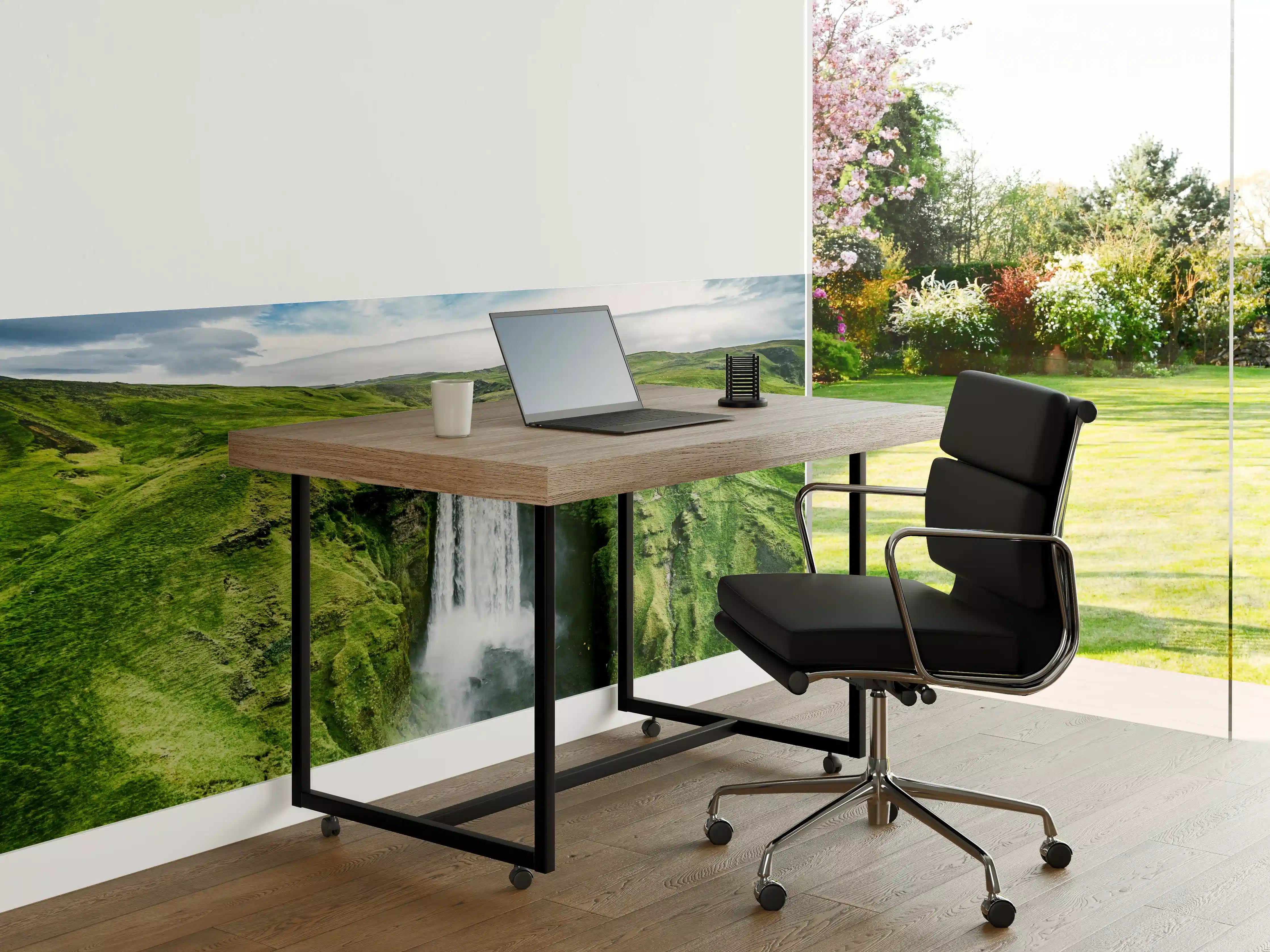 Büro Wandgestaltung - Isländischer Wasserfall Skogafoss