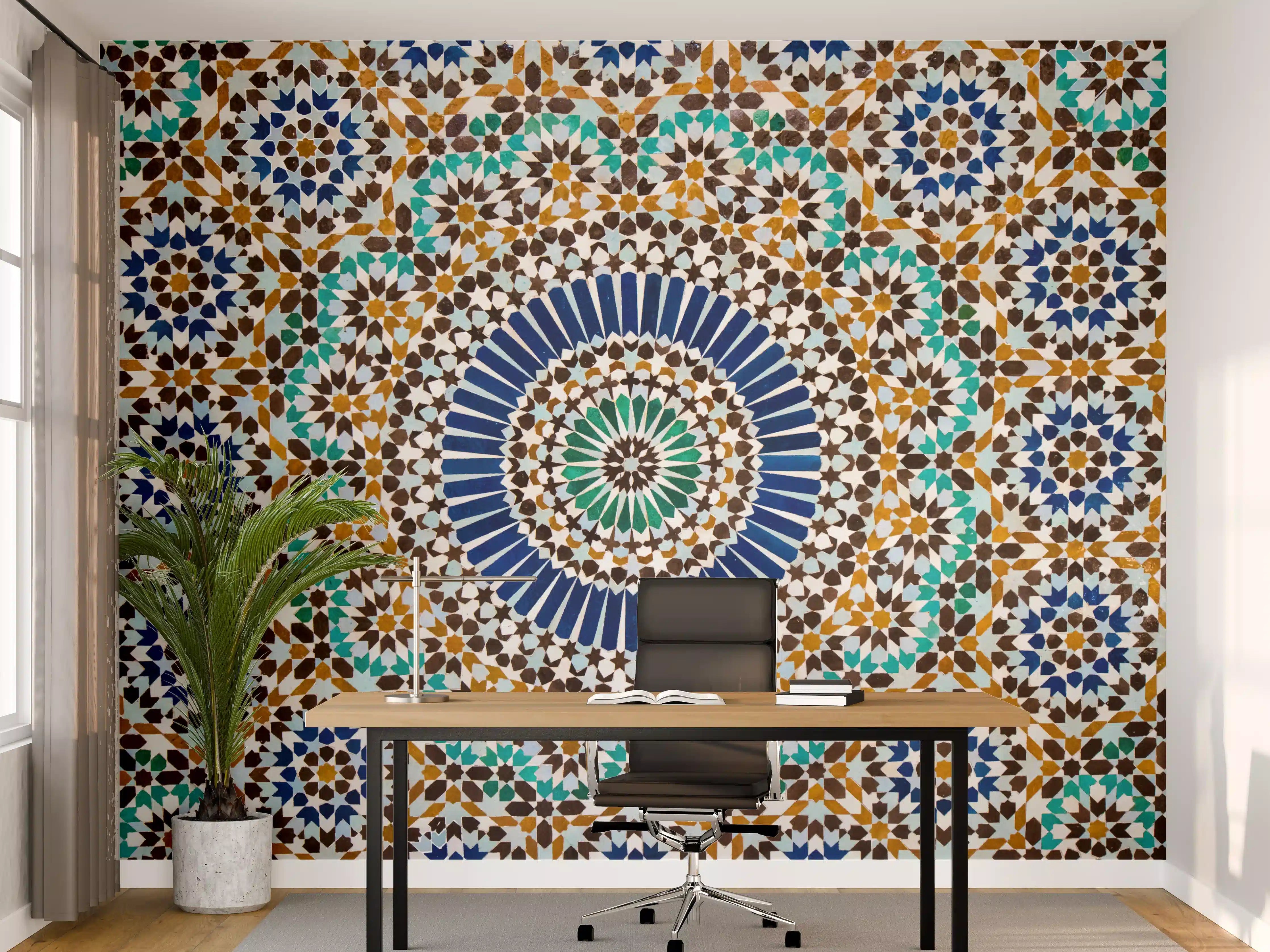 Büro Wandgestaltung - Islamic Geometric Mosaic Pattern