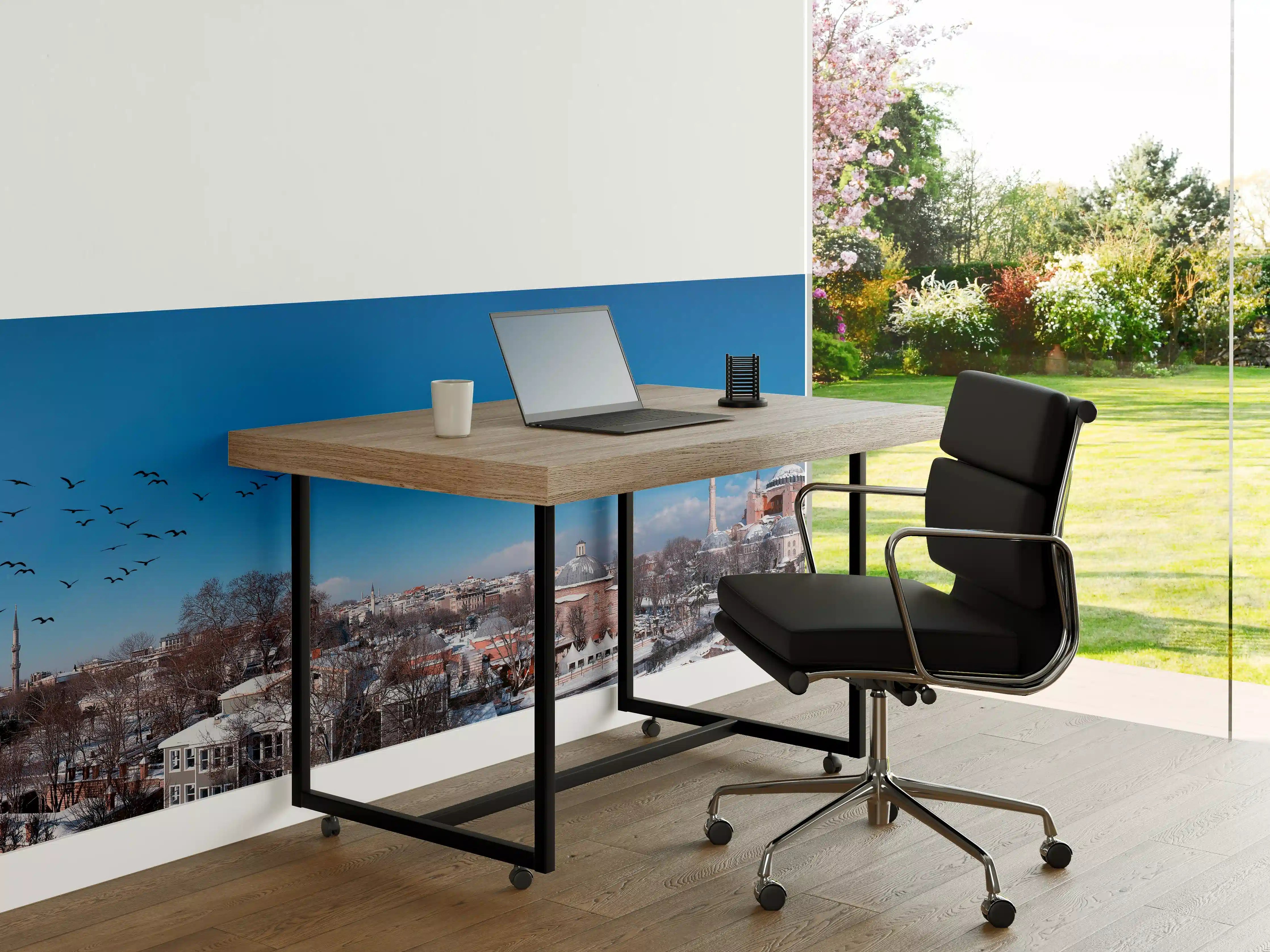 Büro Wandgestaltung - Istanbul Skyline Blau-Weiß