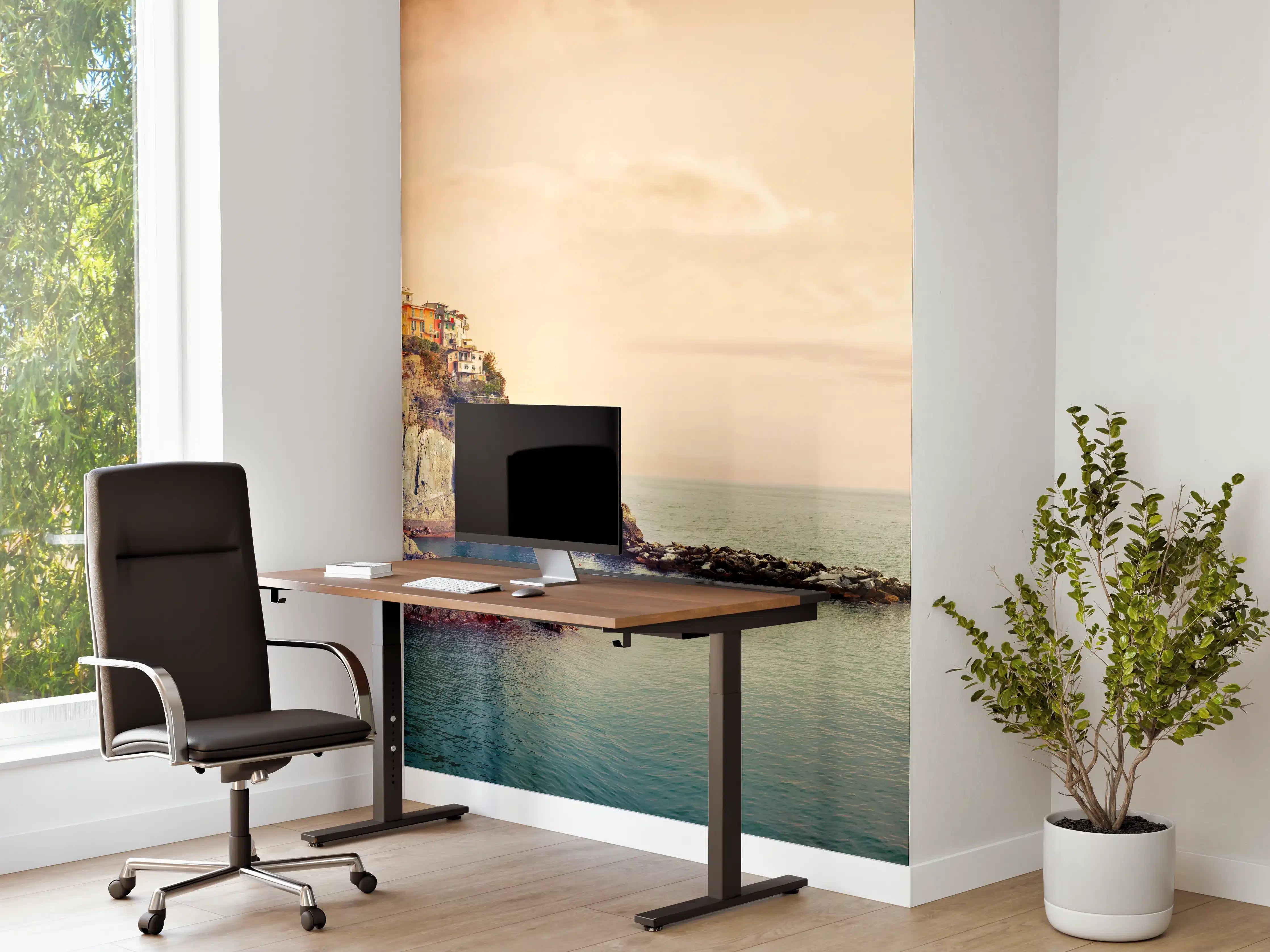 Büro Wandgestaltung - Italienische Küste Sonnenuntergang