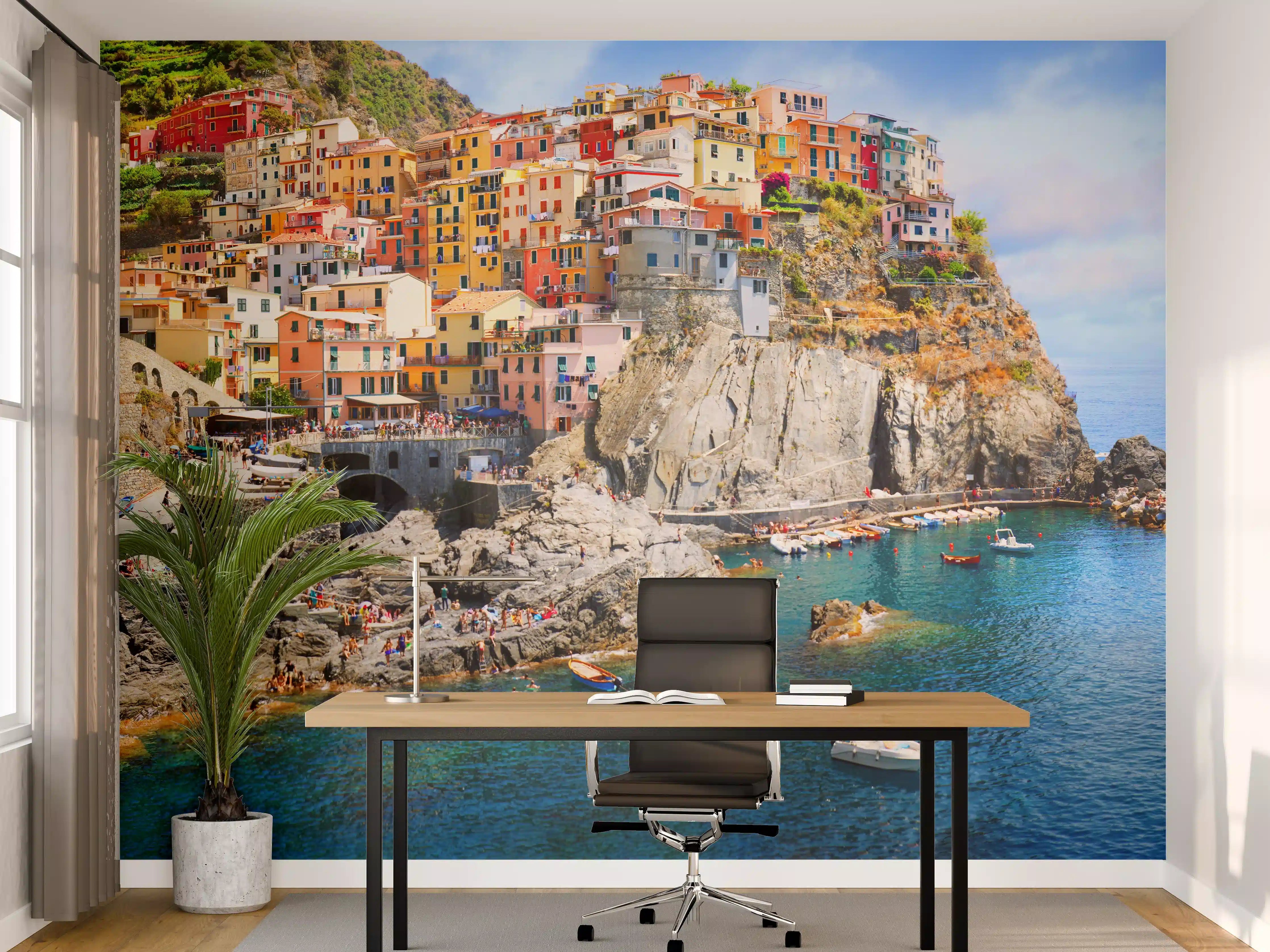 Büro Wandgestaltung - Italienische Nationalpark Cinque Terre