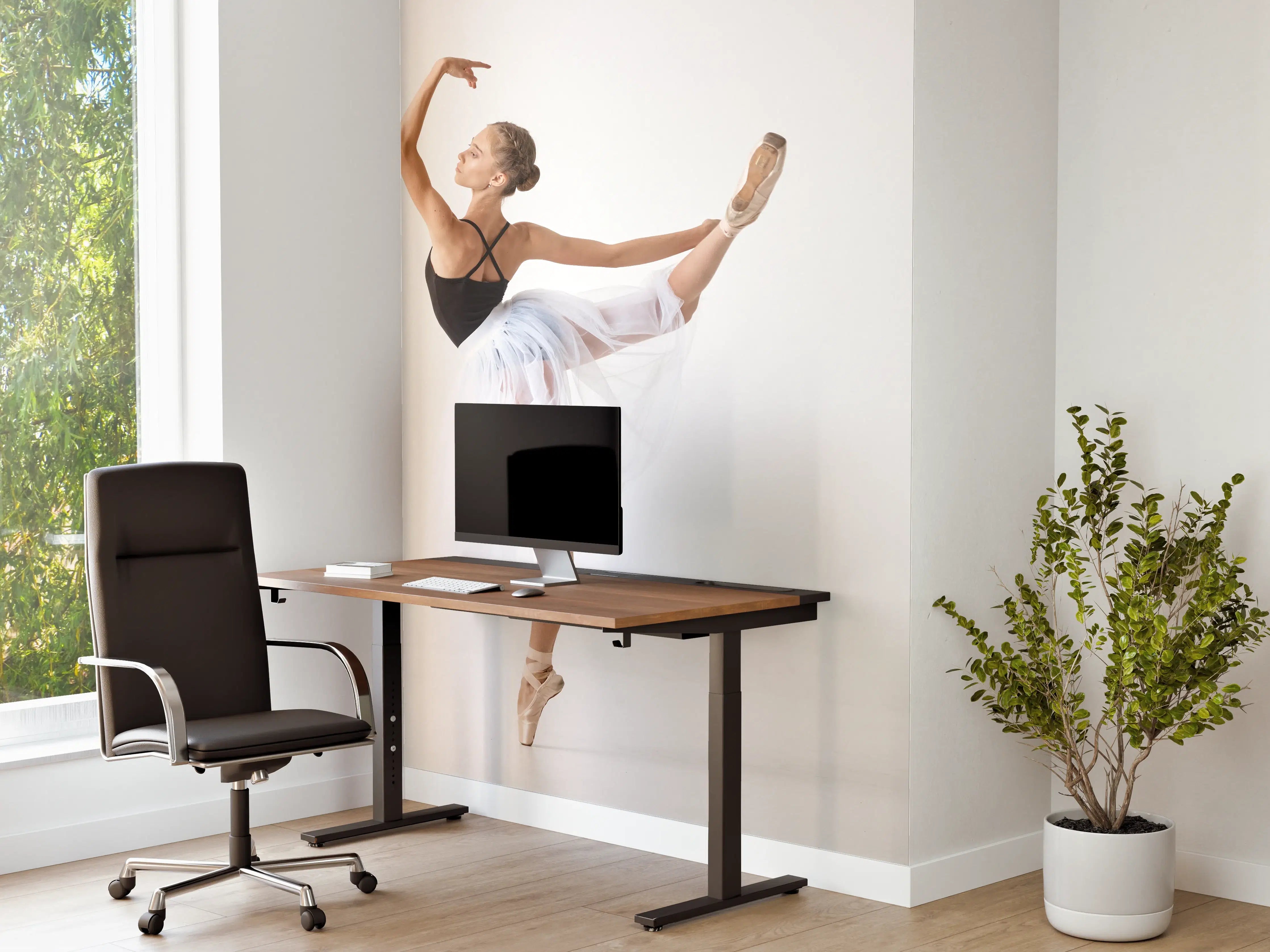 Büro Wandgestaltung - Junge Tänzerin in Aktion