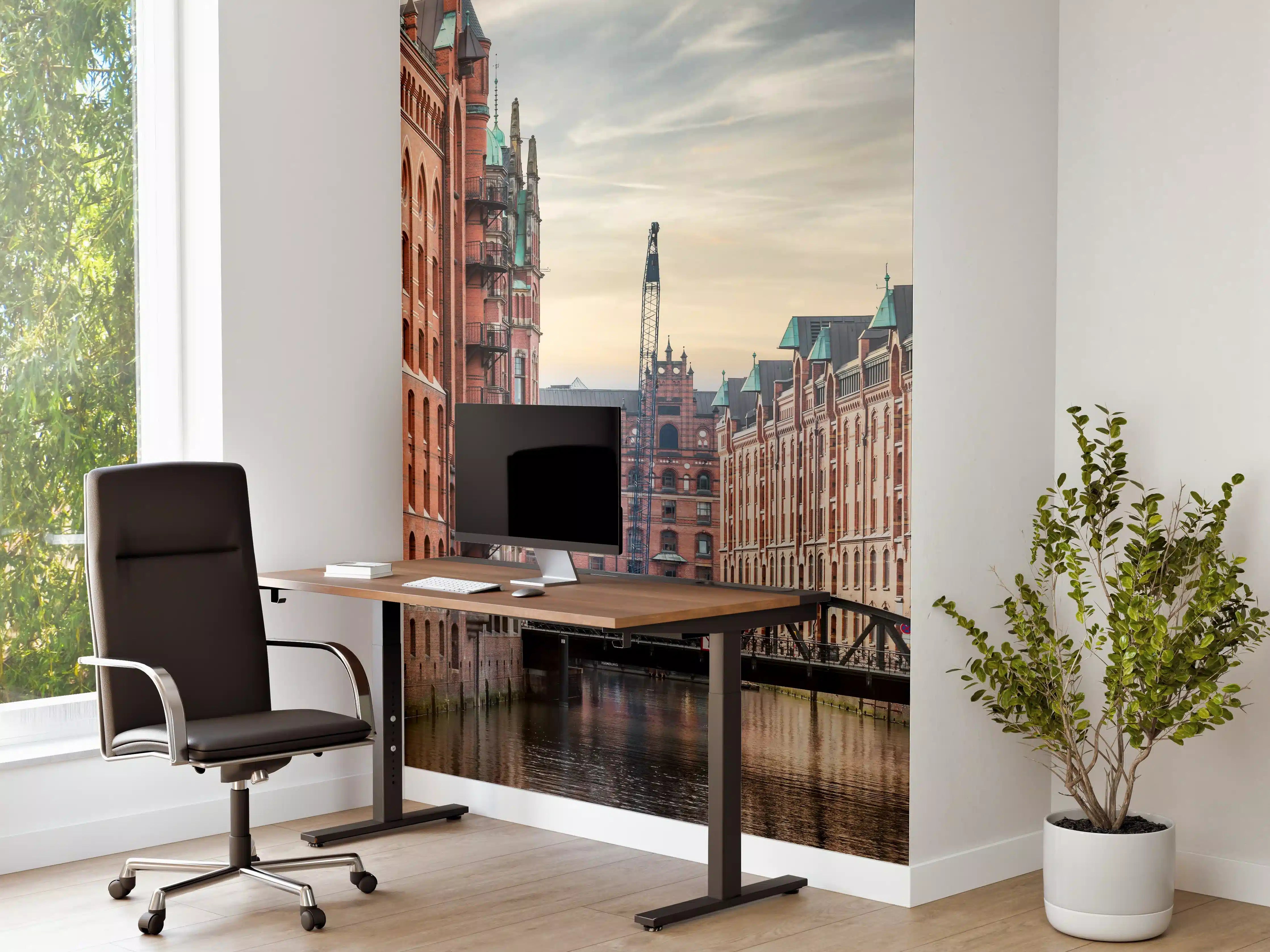 Büro Wandgestaltung - Kanal in der alten Speicherstadt