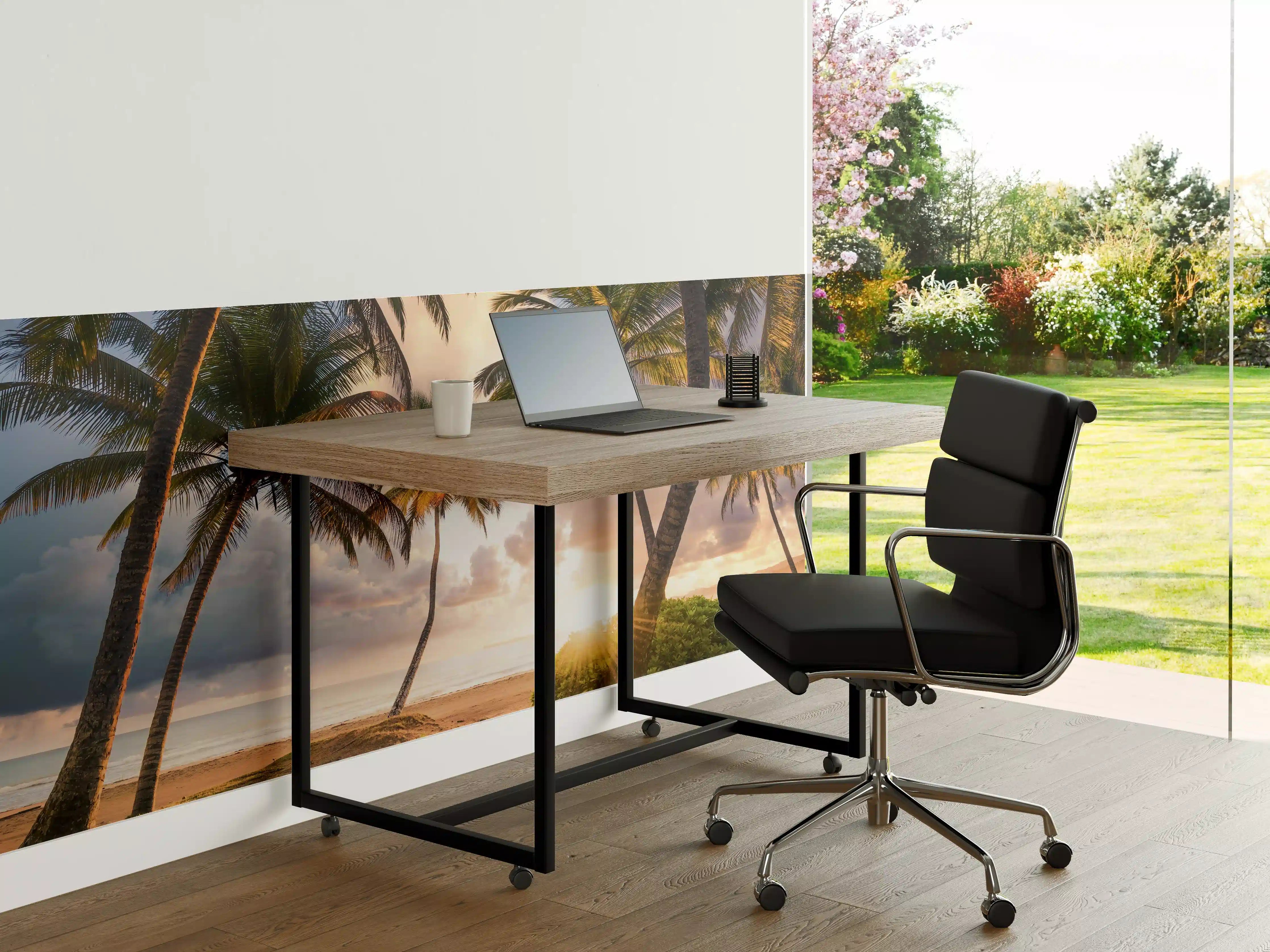 Büro Wandgestaltung - Karibik Strand Sonnenaufgang Palmen