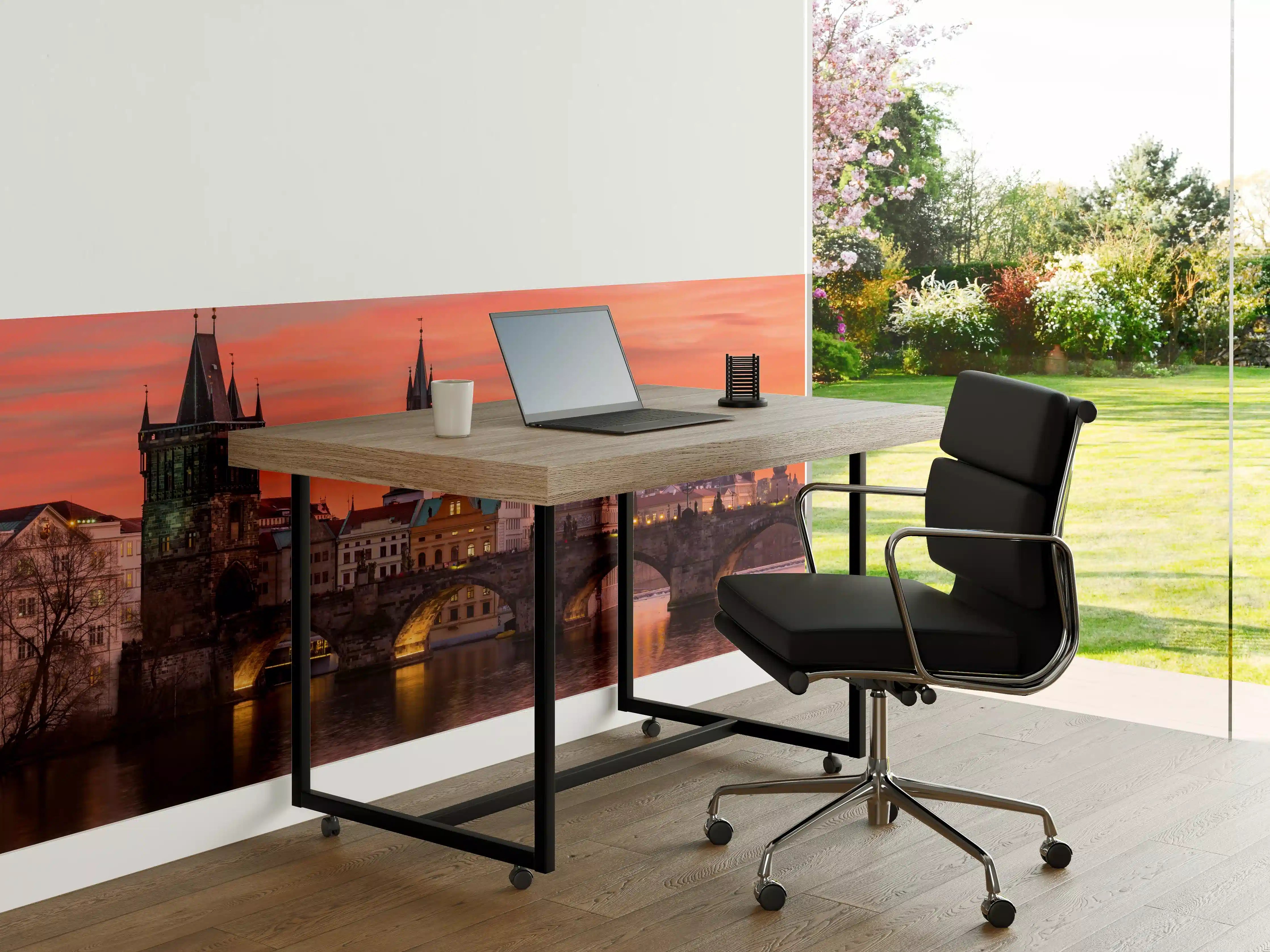 Büro Wandgestaltung - Karlsbrücke in Prag bei Sonnenuntergang 
