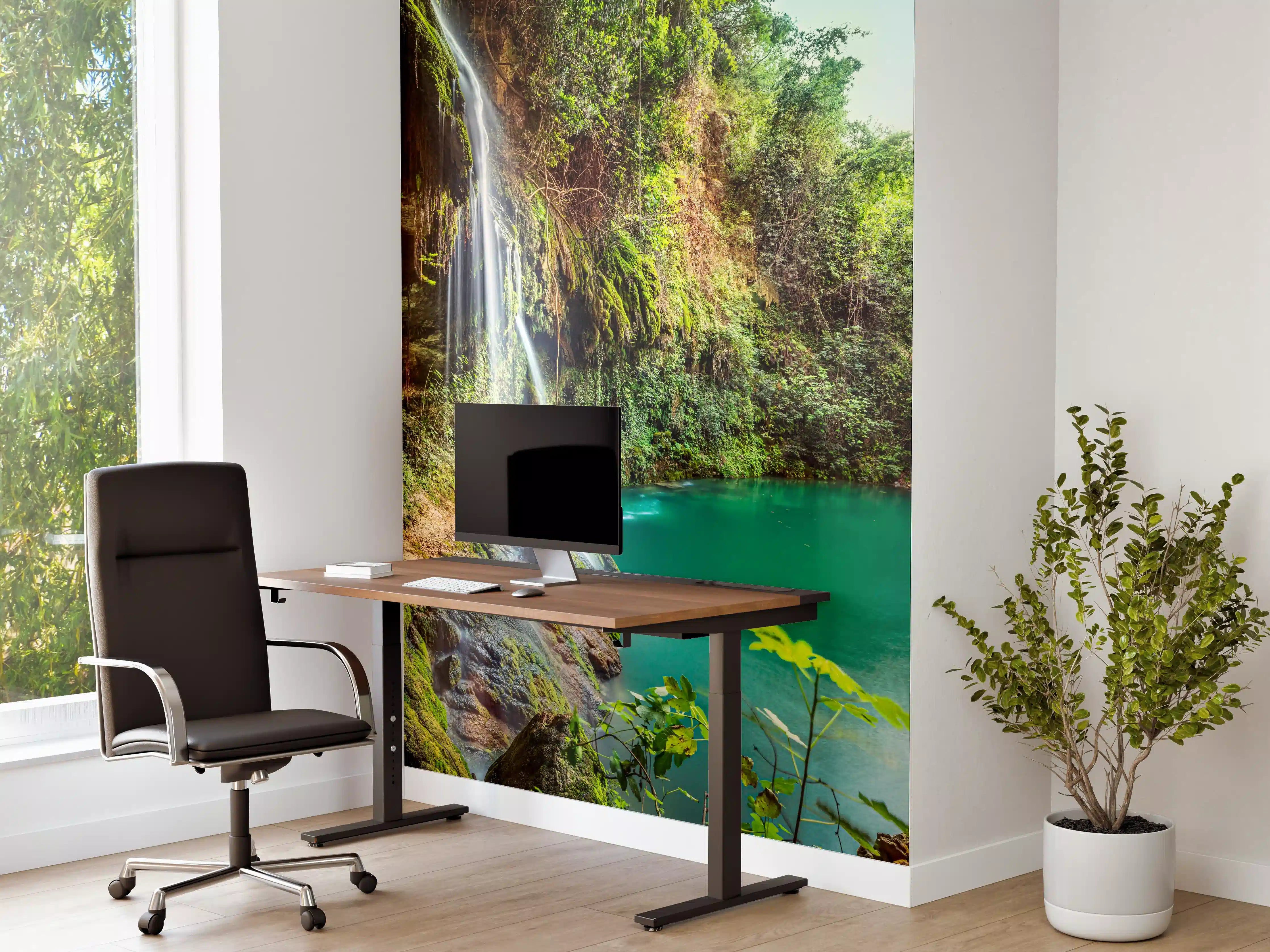 Büro Wandgestaltung - Kaskade mit klarem Bach im Libanon