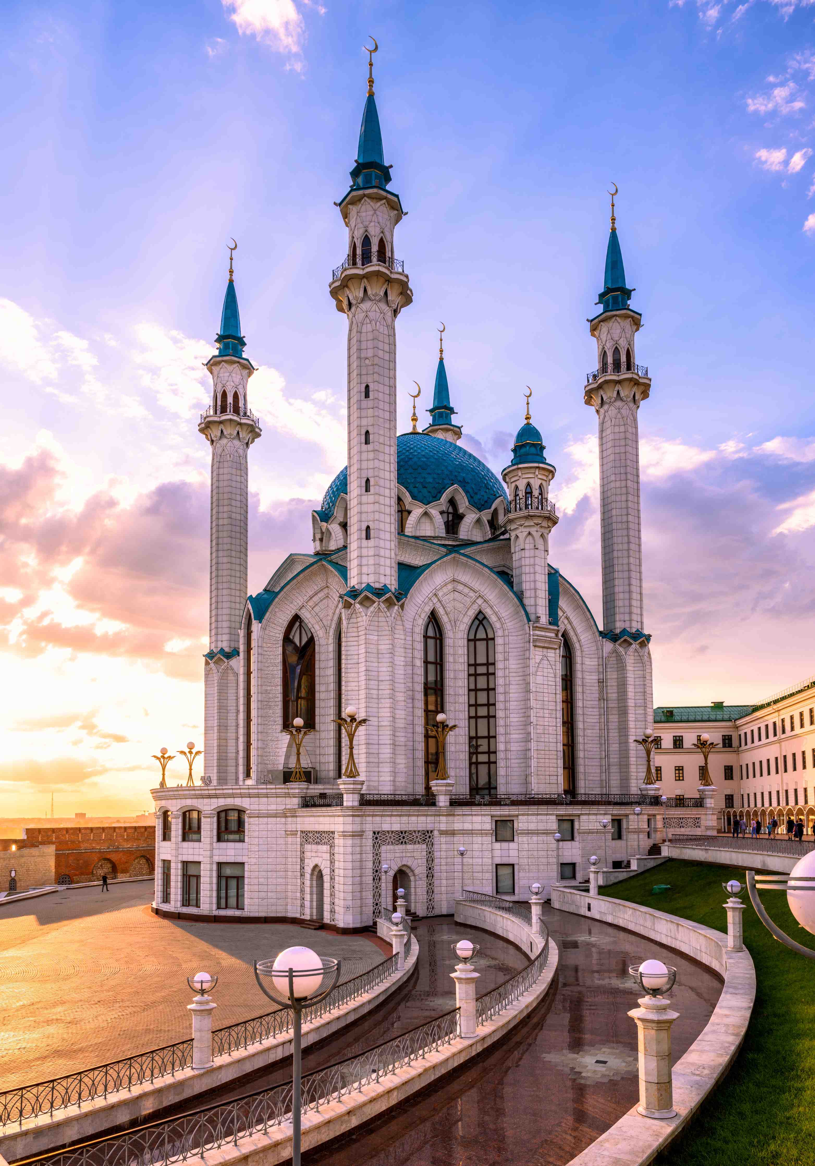 Büro Wandgestaltung-Kazan Moschee Abenddämmerung