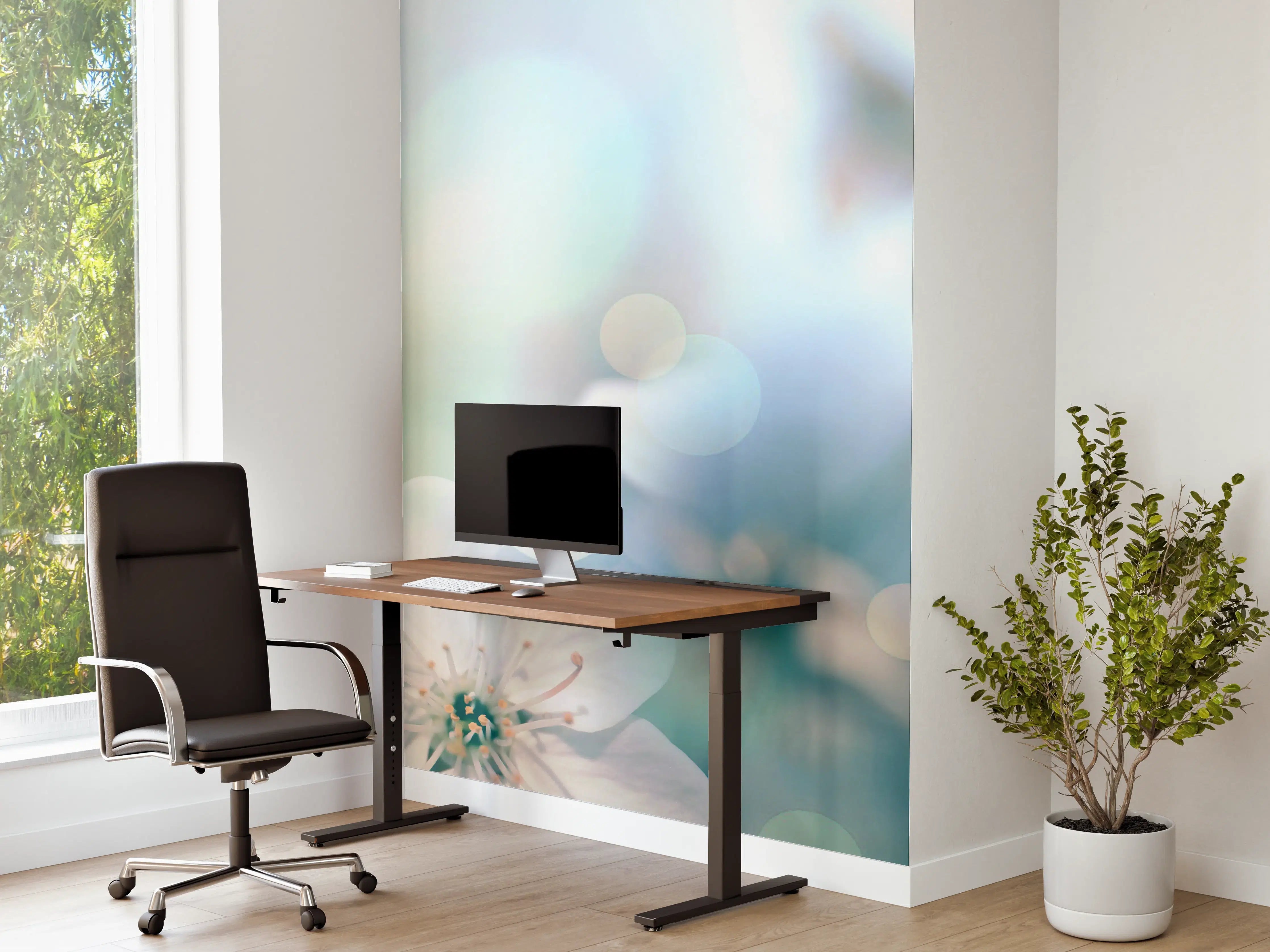 Büro Wandgestaltung - Kirchbaum Frühlings-Blüten