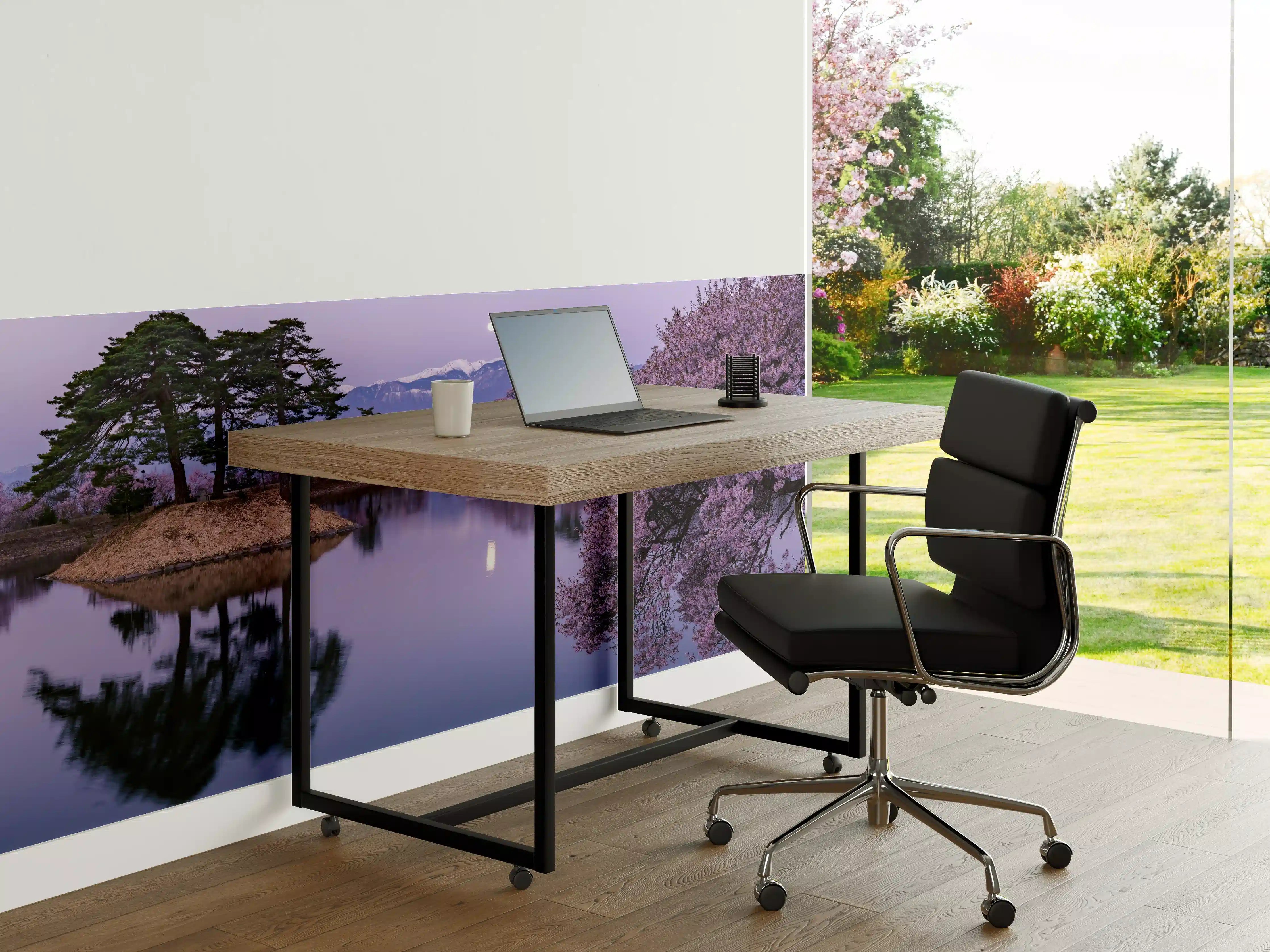 Büro Wandgestaltung - Kirschblüte - Vollmond
