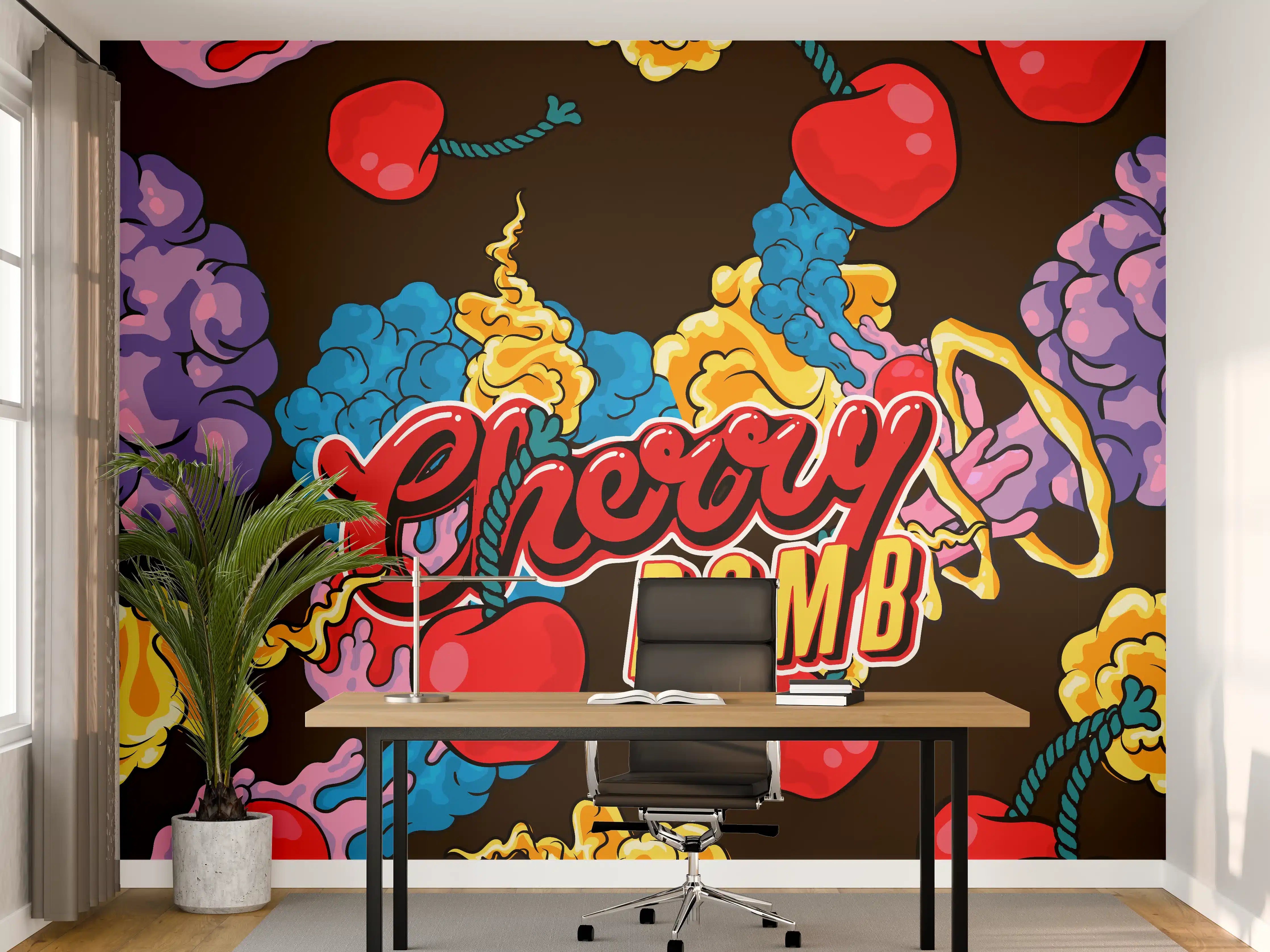 Büro Wandgestaltung - Kirschbombe Graphik