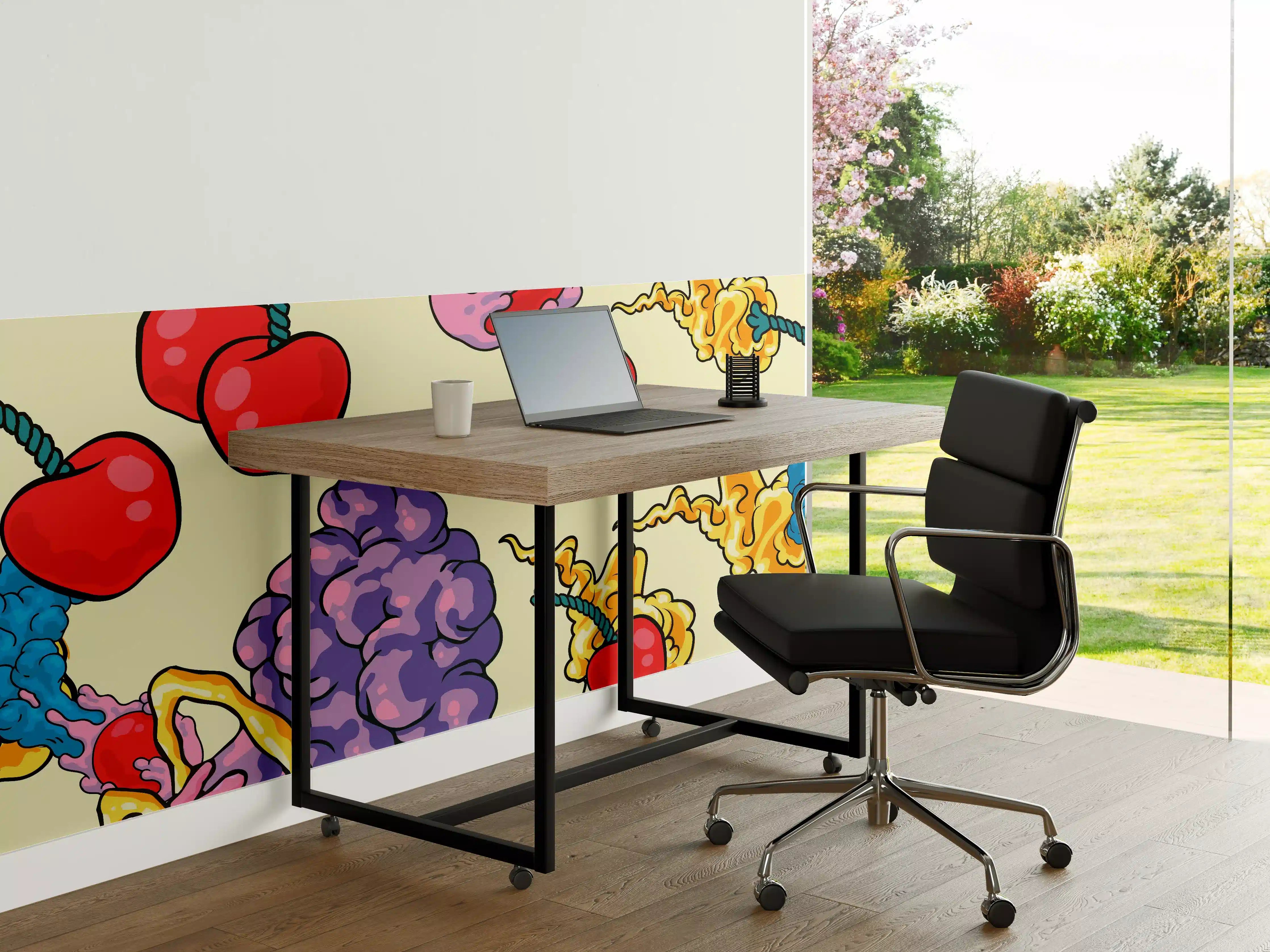 Büro Wandgestaltung - Kirschbomben Graphik