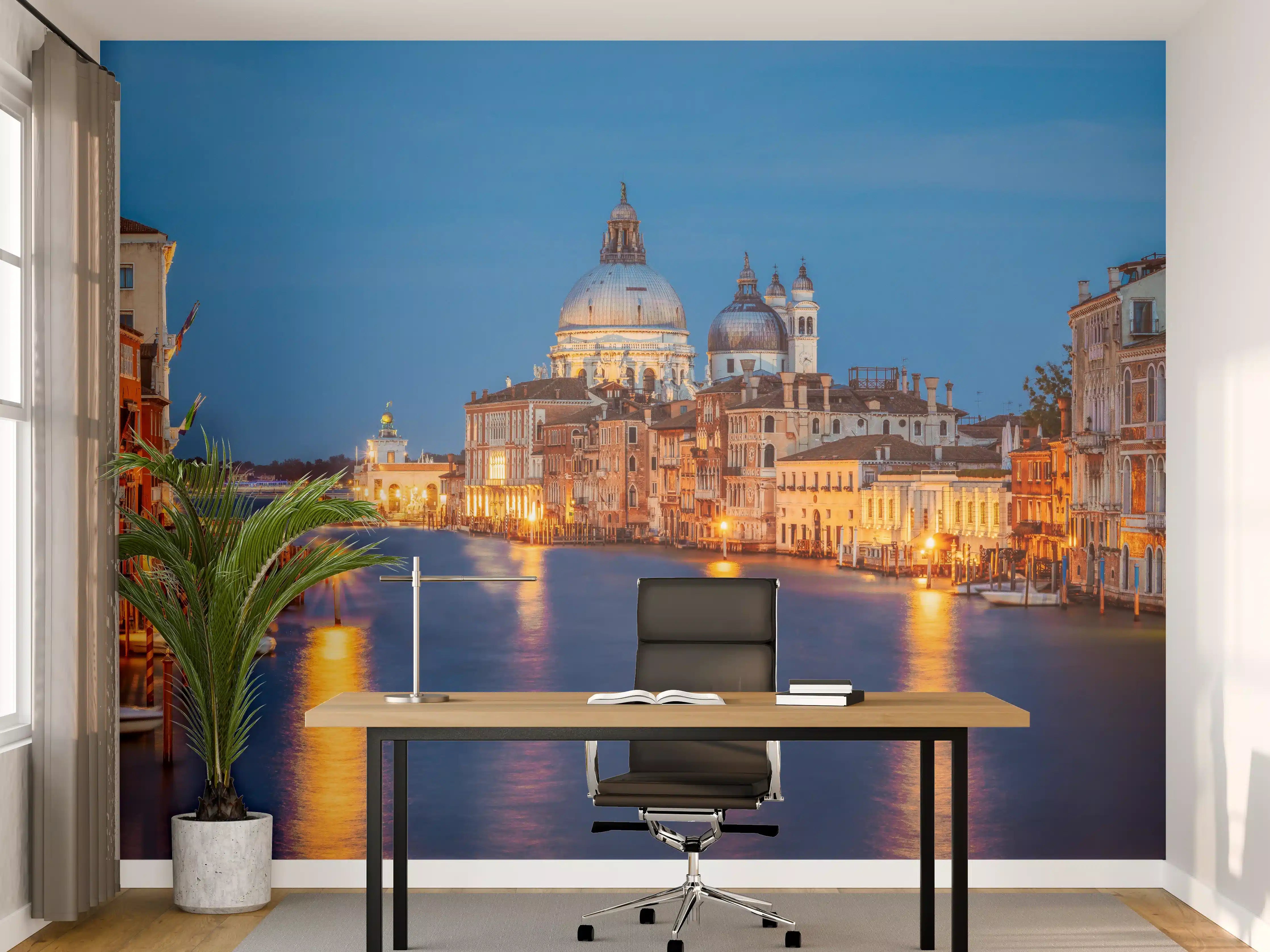 Büro Wandgestaltung - Klassischer Panoramablick auf den Canal Grande