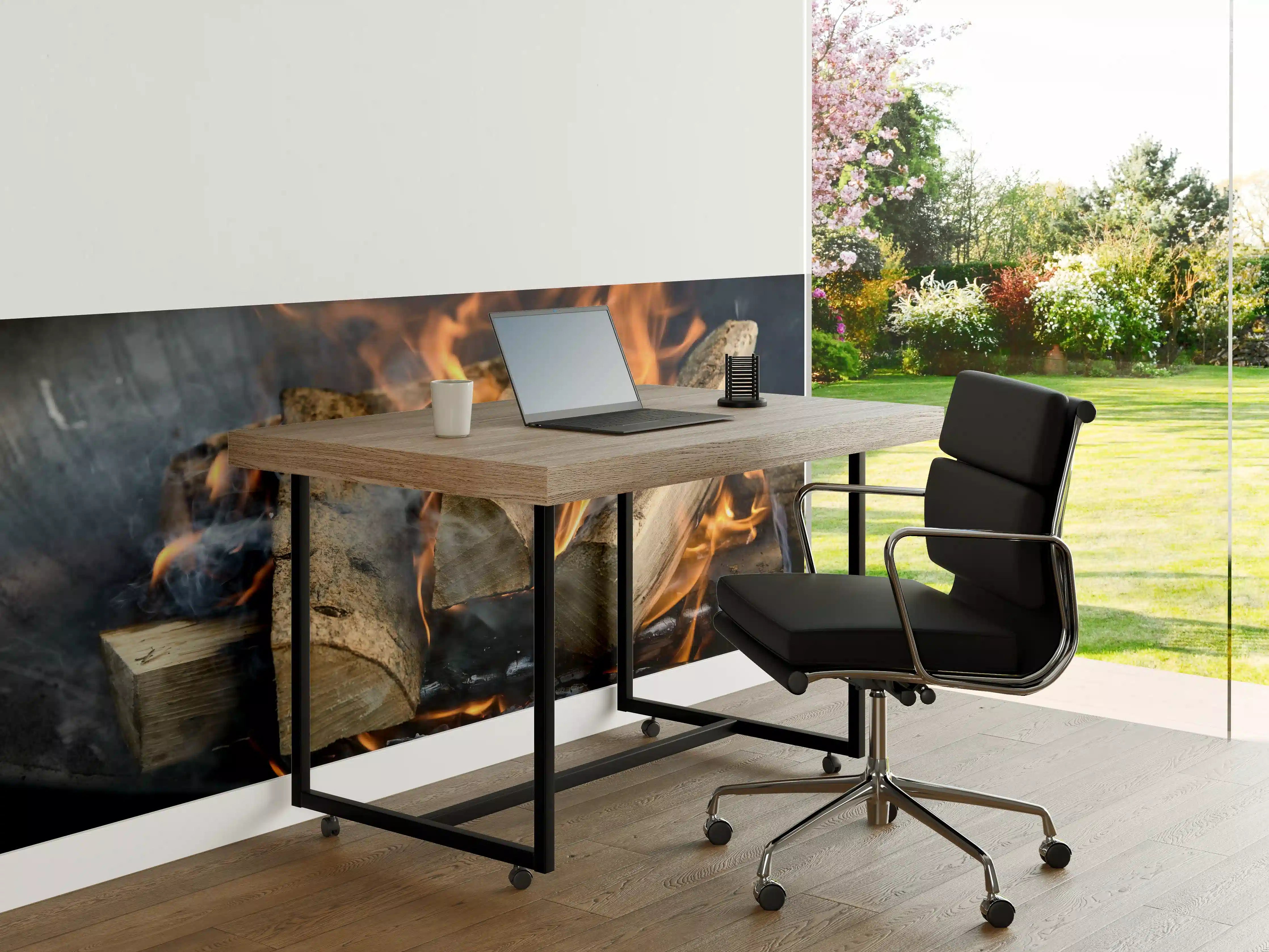 Büro Wandgestaltung - Klassisches Feuer