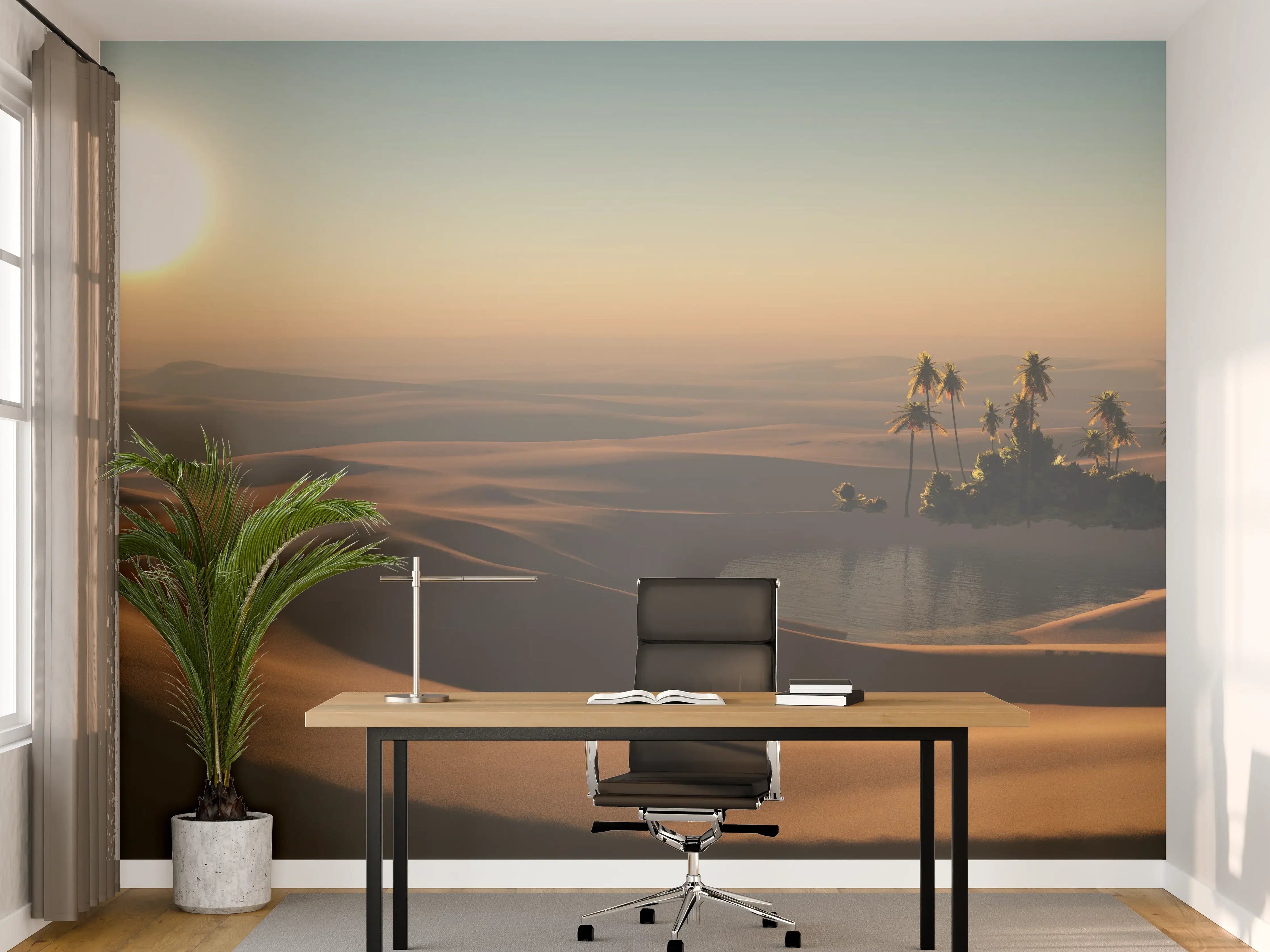 Büro Wandgestaltung - Kleine Oase in der heißen Wüste