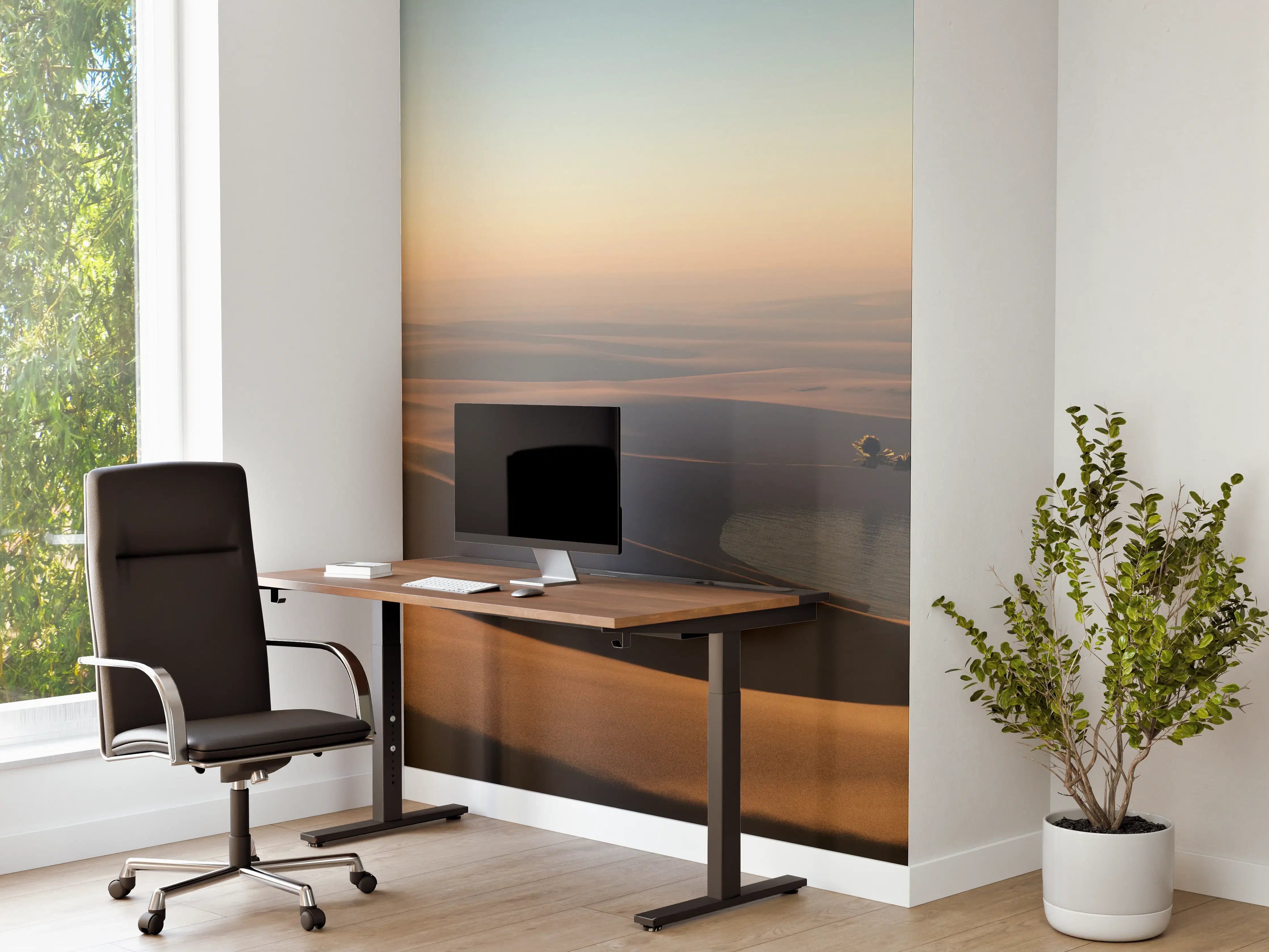 Büro Wandgestaltung - Kleine Oase in der heißen Wüste