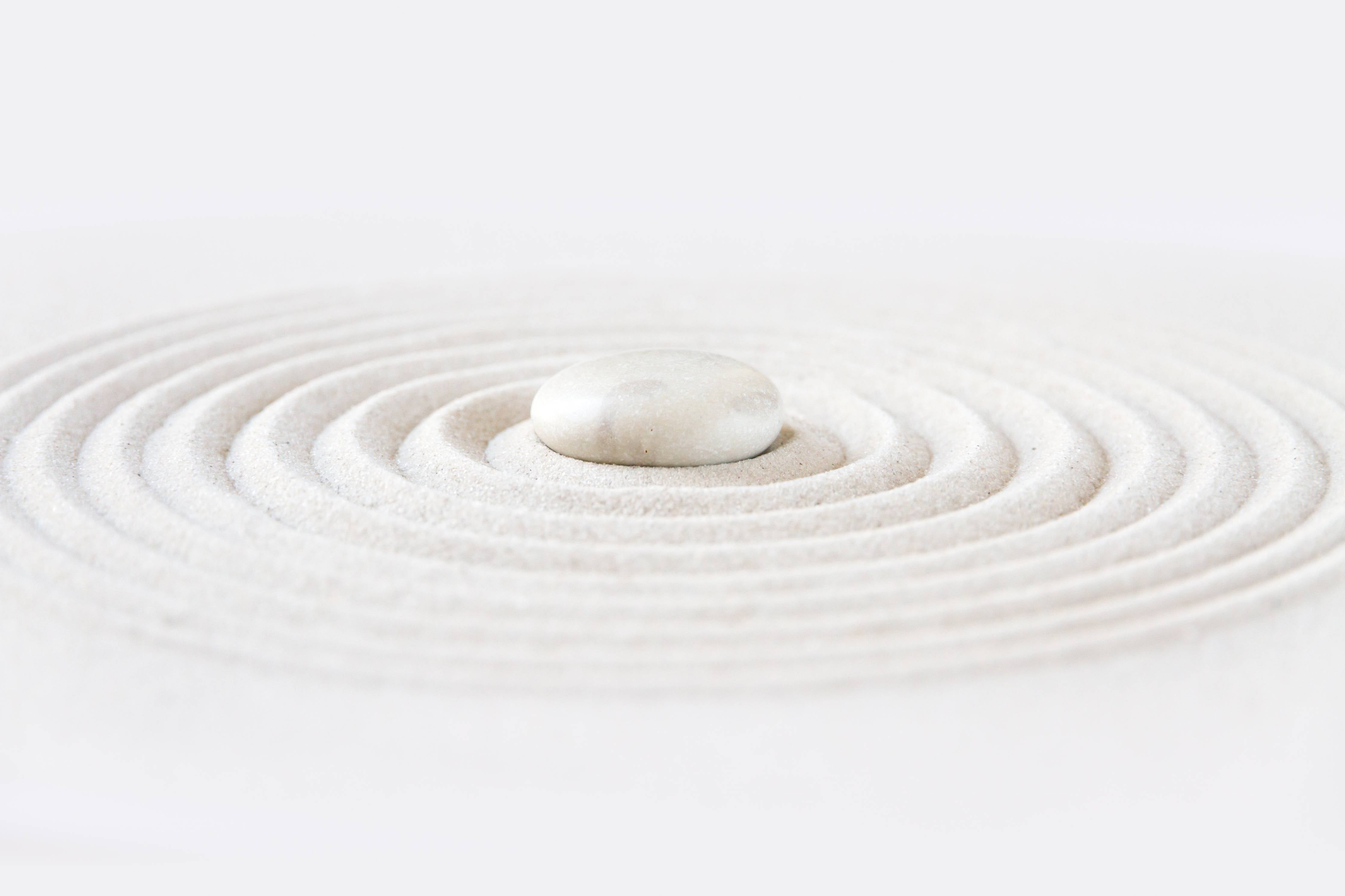 Büro Wandgestaltung-Kleiner Zen Garten