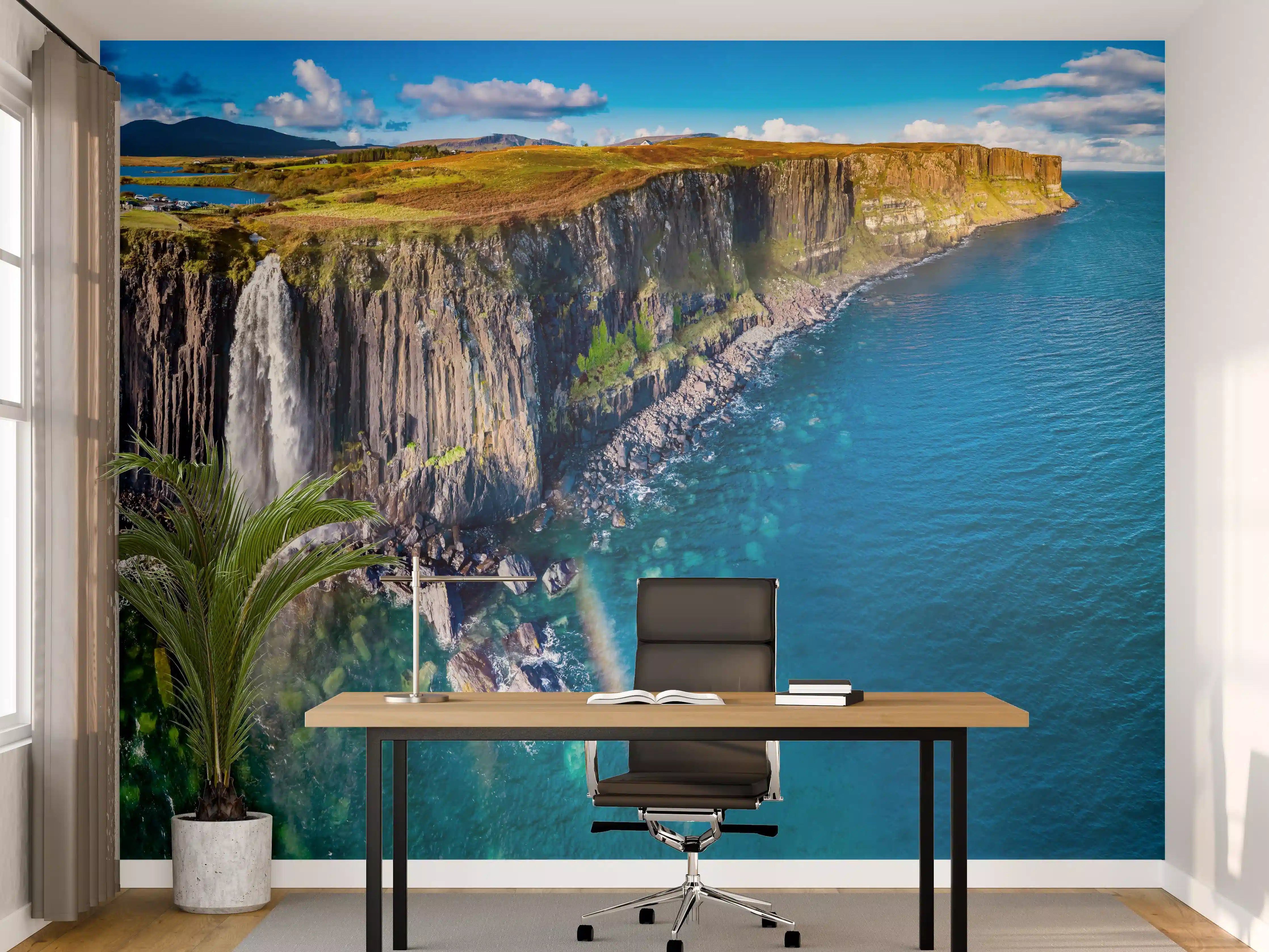Büro Wandgestaltung - Klippen von Staffin - Schottland