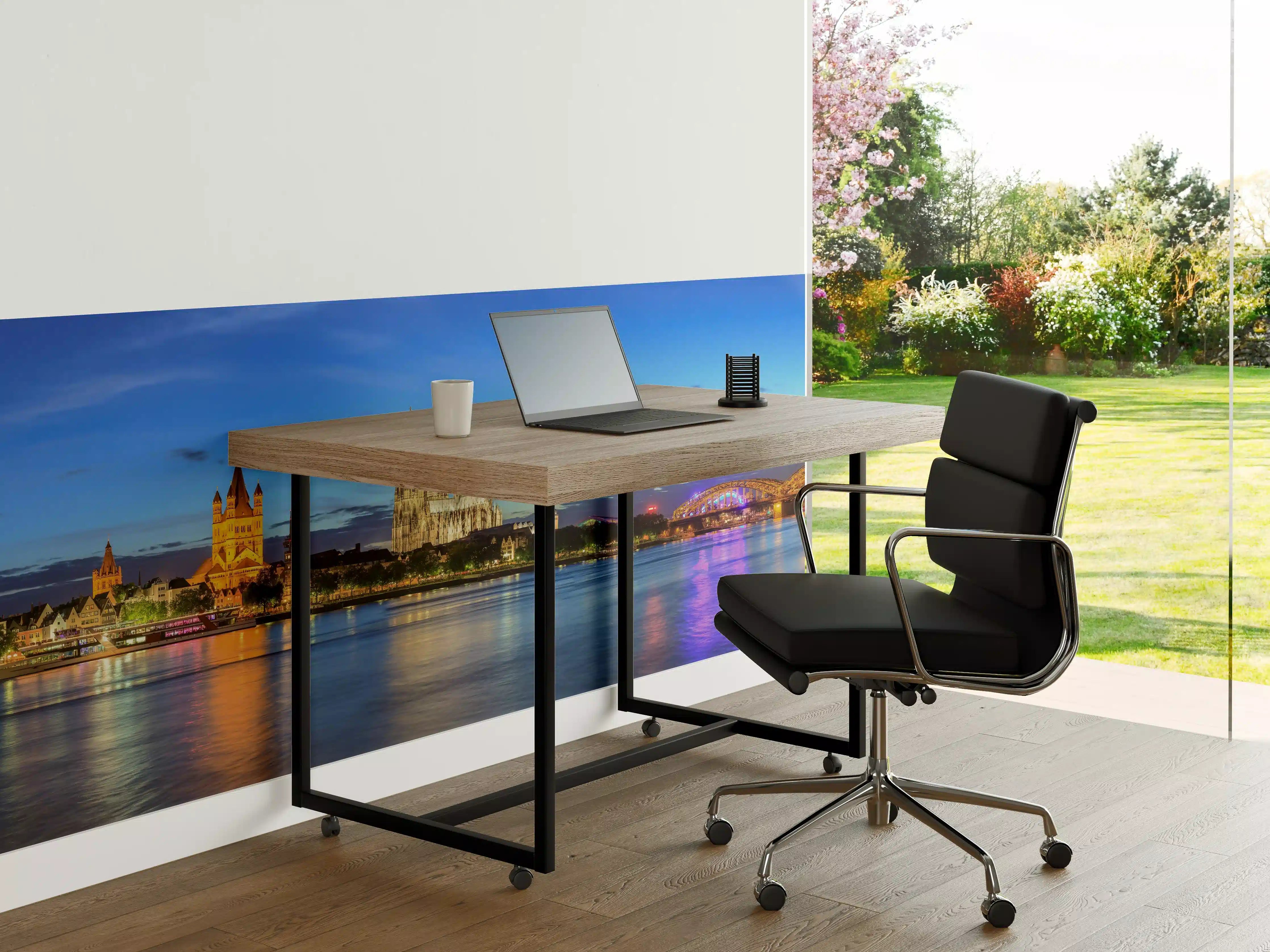 Büro Wandgestaltung - Kölner Skyline - Nachts