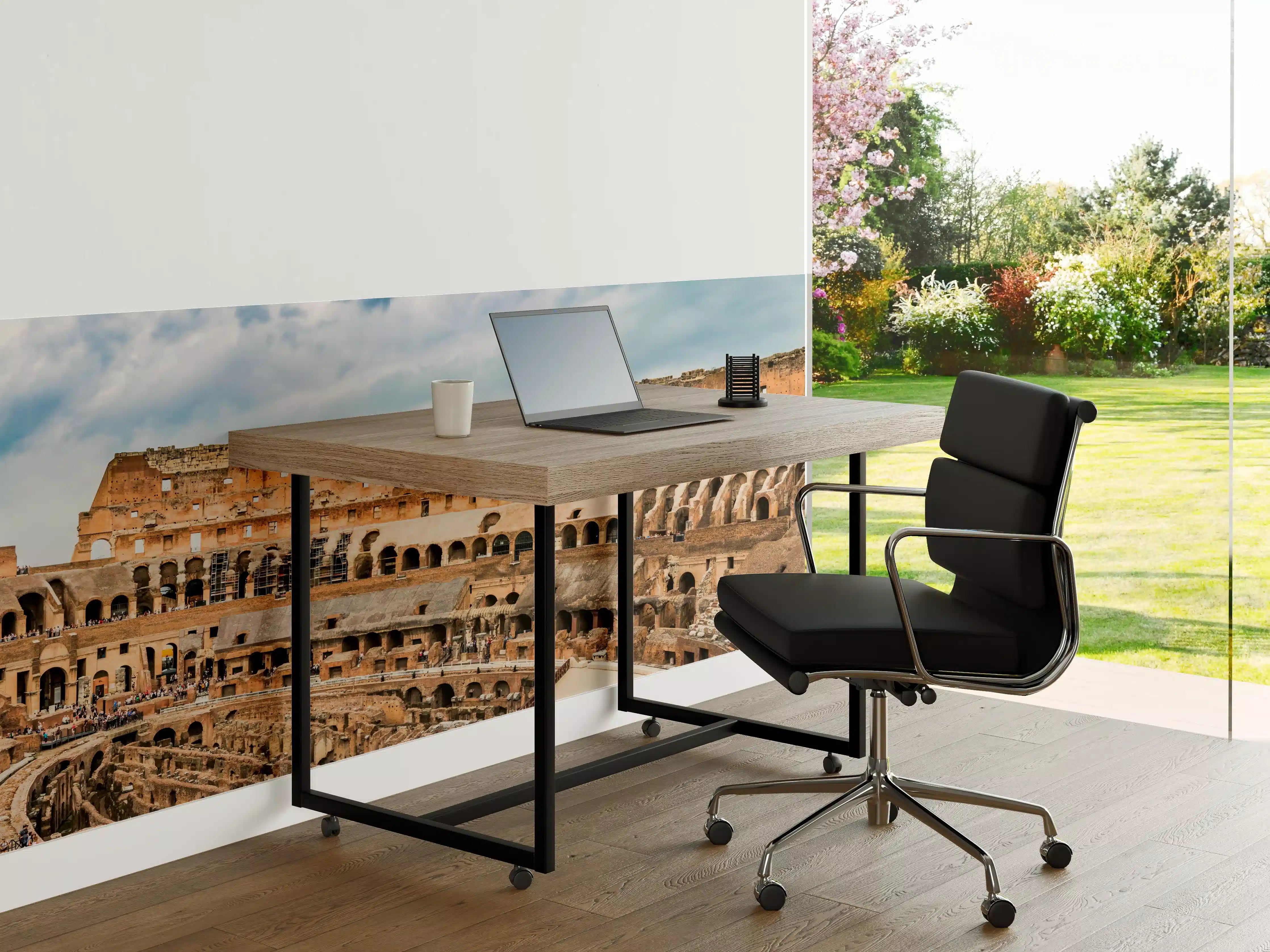 Büro Wandgestaltung - Kolosseum Panorama in Beige