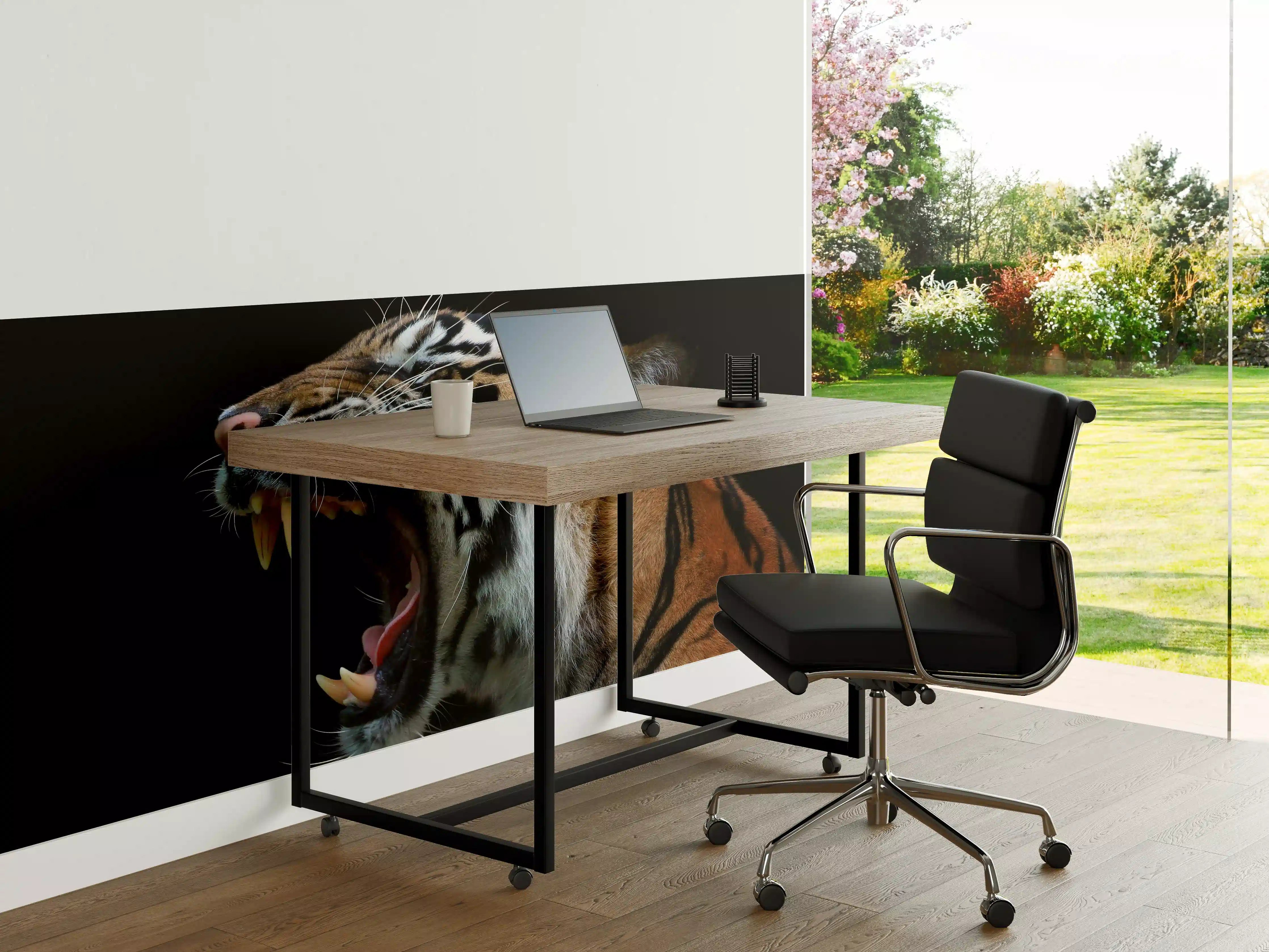 Büro Wandgestaltung - Kopf eines Sumatra-Tigers