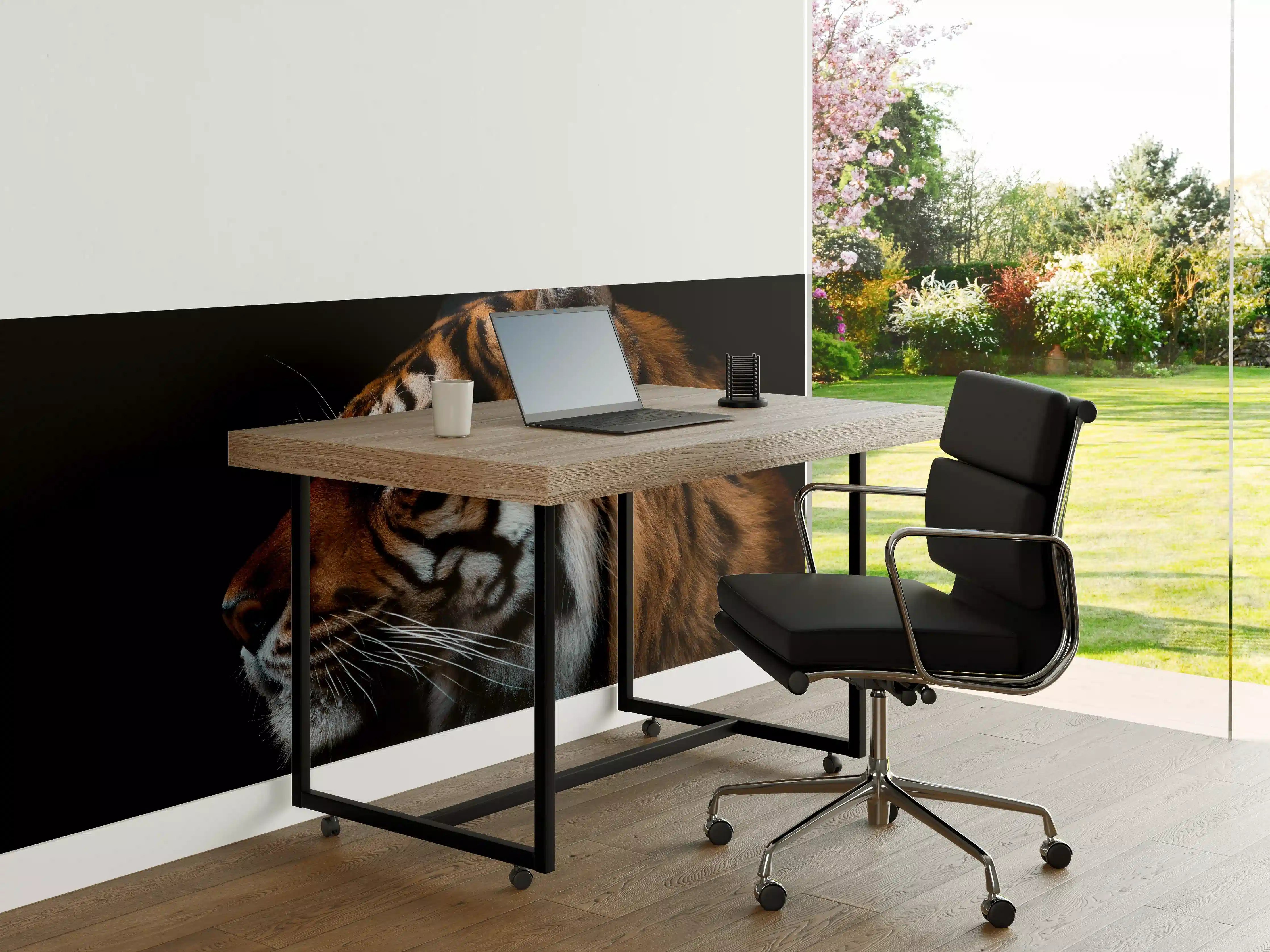 Büro Wandgestaltung - Kopf eines Sumatra-Tigers geschlossen