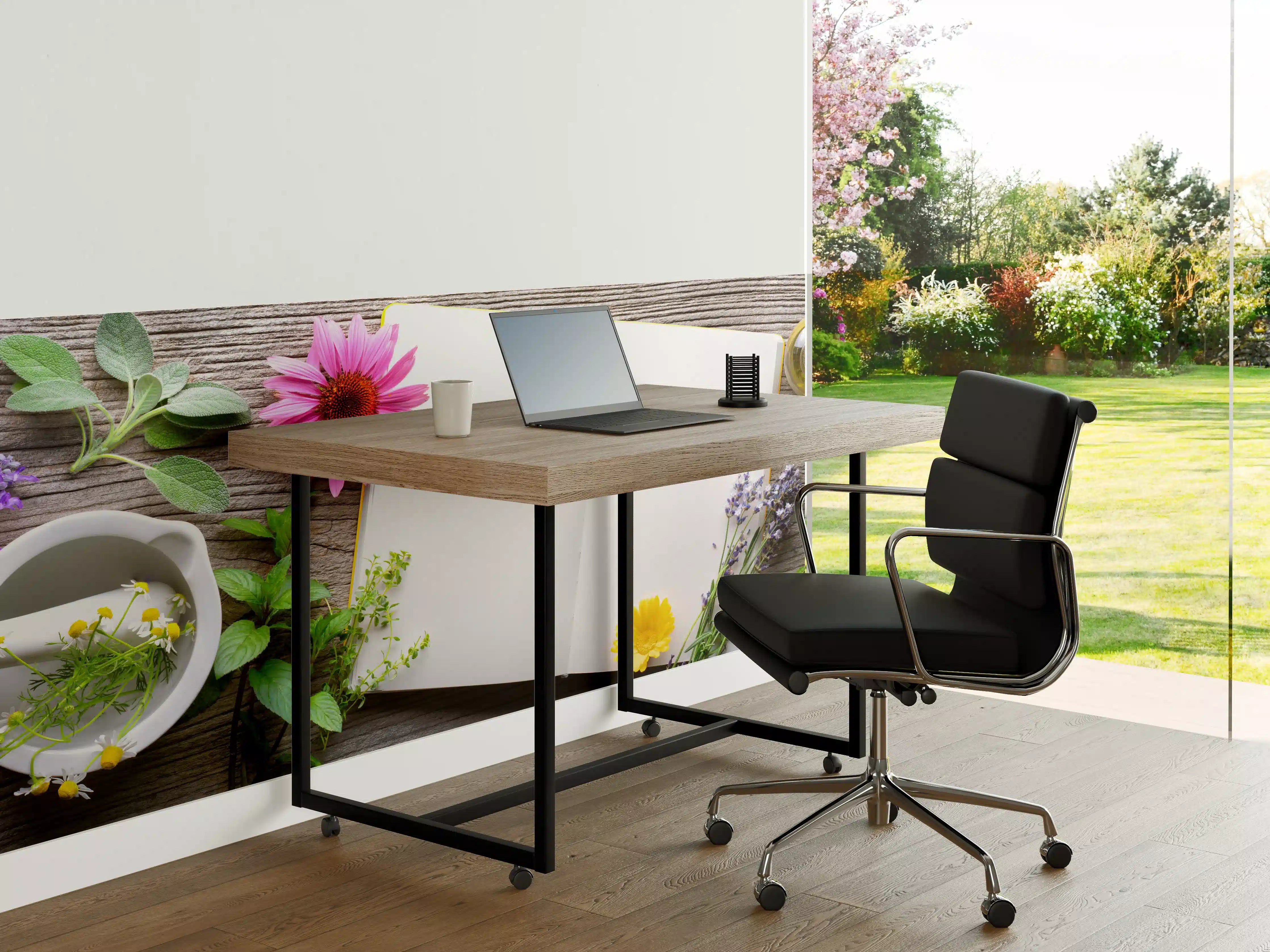 Büro Wandgestaltung - Kräuter & Blumen