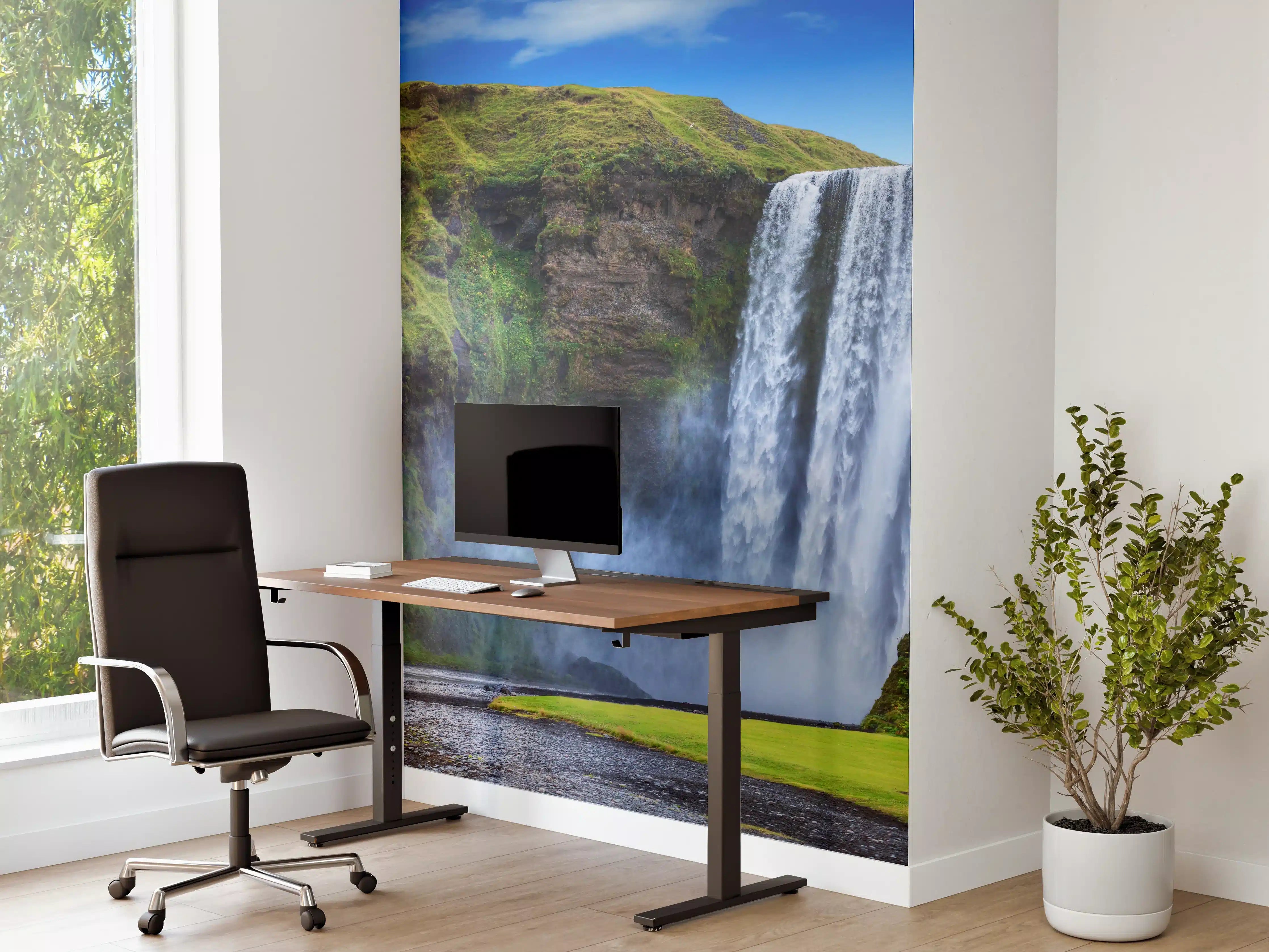 Büro Wandgestaltung - Kraftvoller Wasserfall