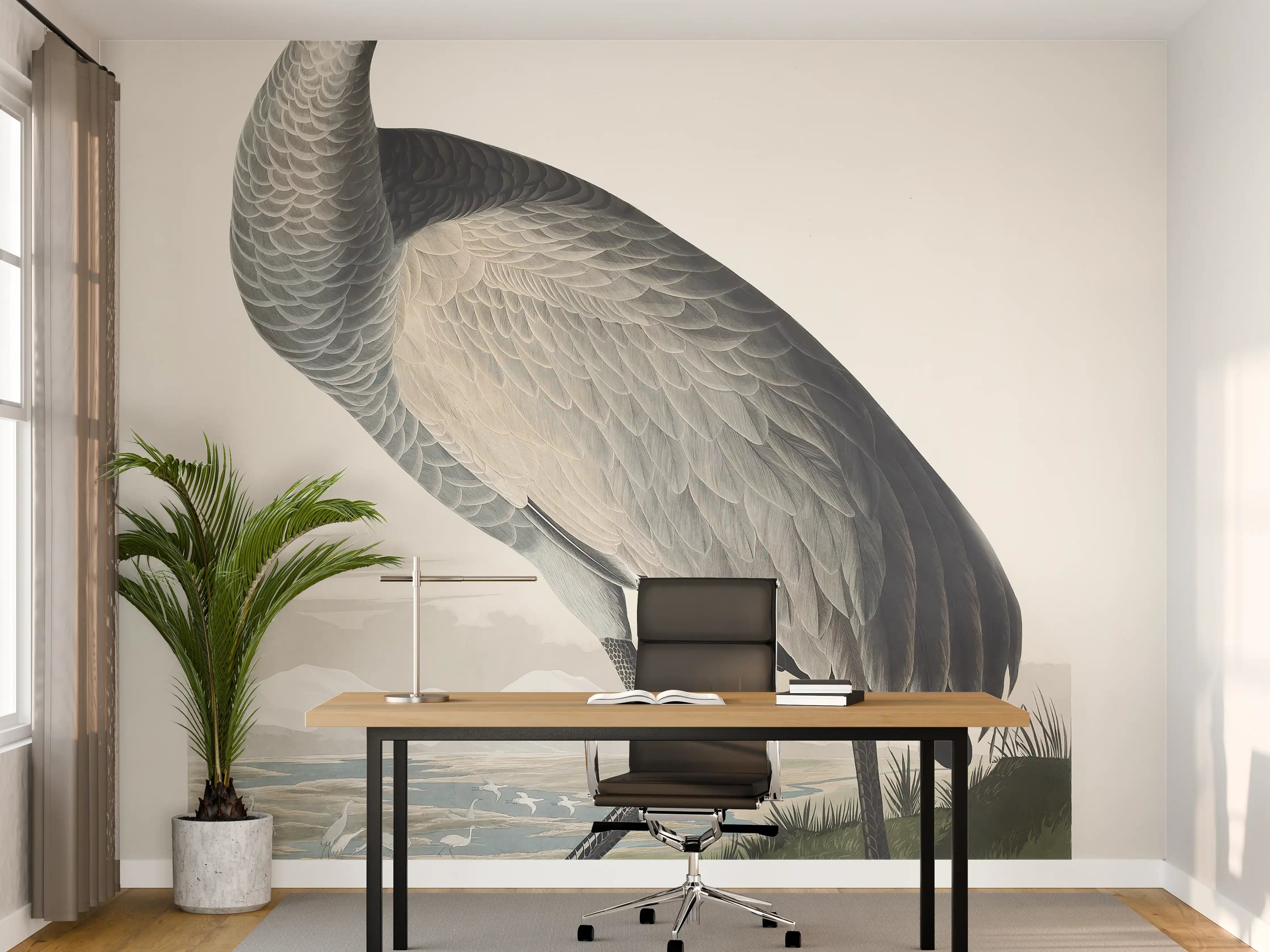 Büro Wandgestaltung - Kranisch Portrait - Robert Havell