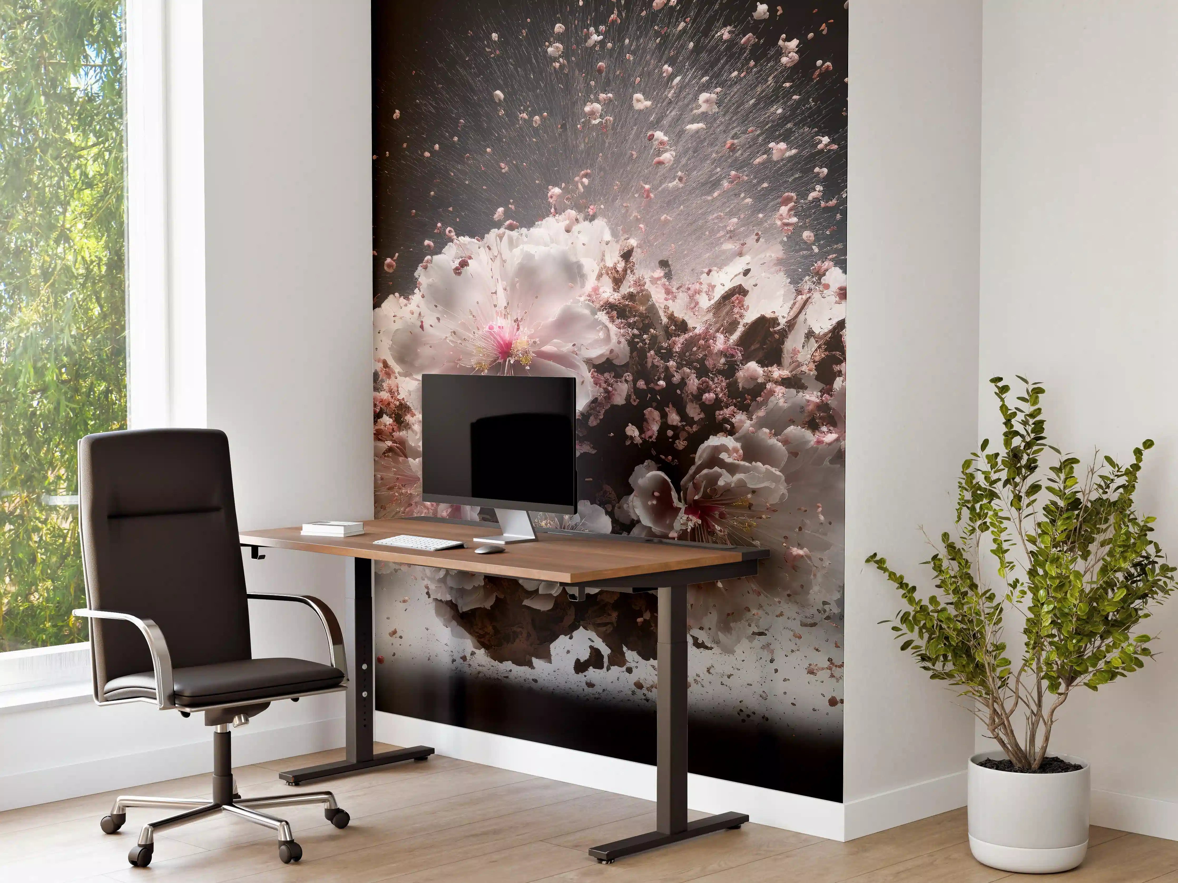 Büro Wandgestaltung - Kreative Kirschblütenblütenexplosion 2