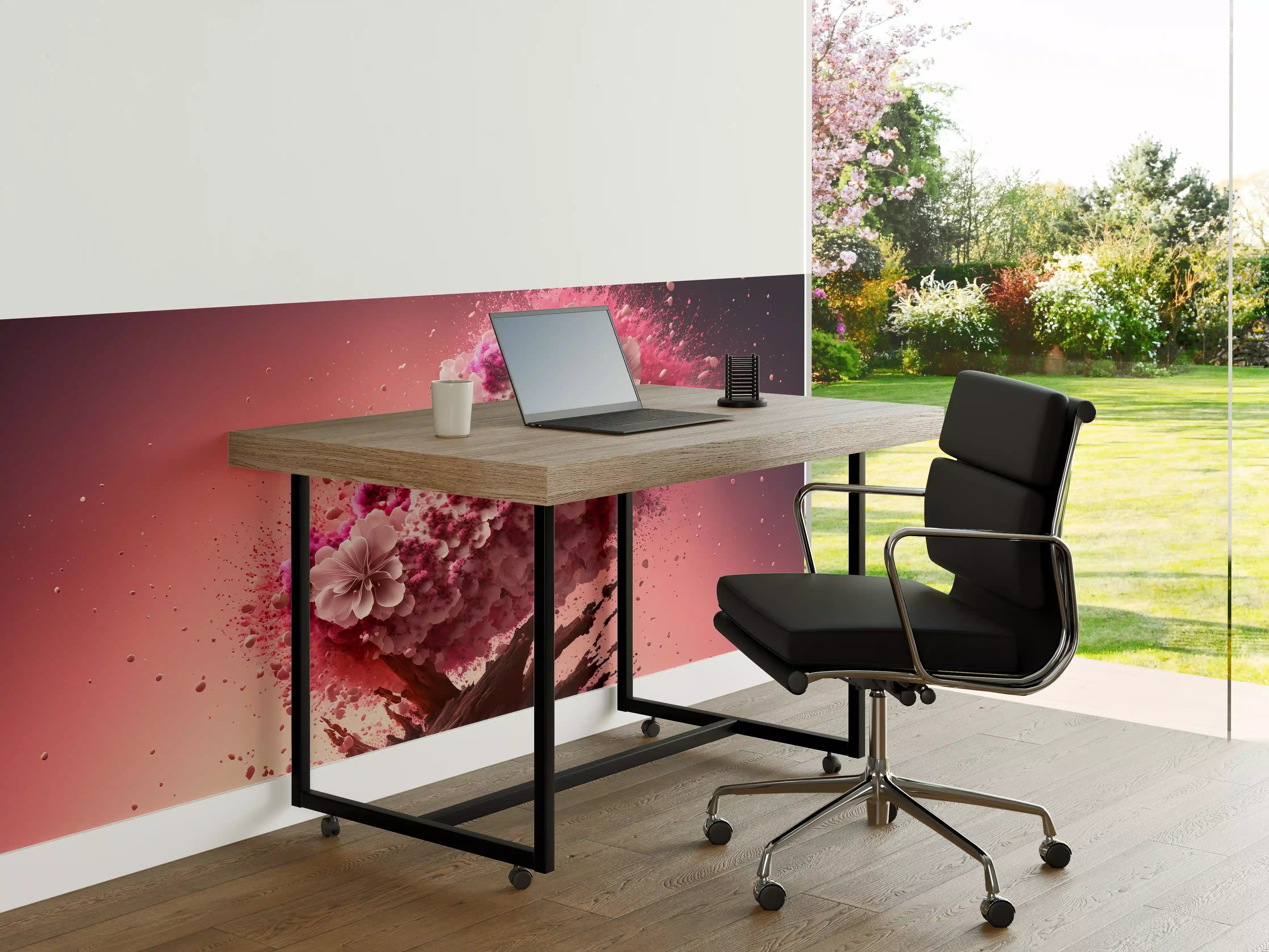 Büro Wandgestaltung - Kreative Kirschblütenblütenexplosion 3