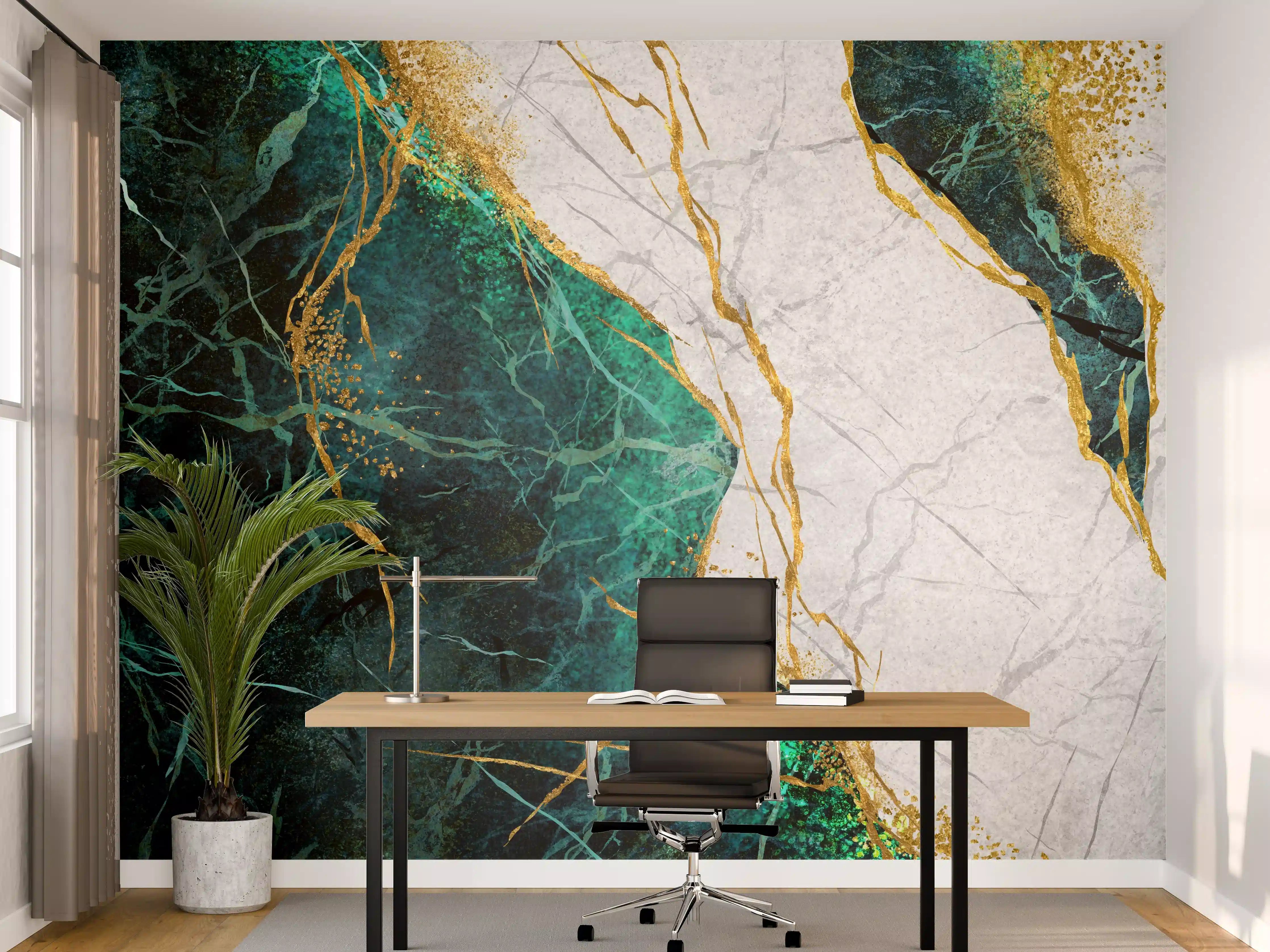 Büro Wandgestaltung - Kreative Marmor Textur - Luxus 