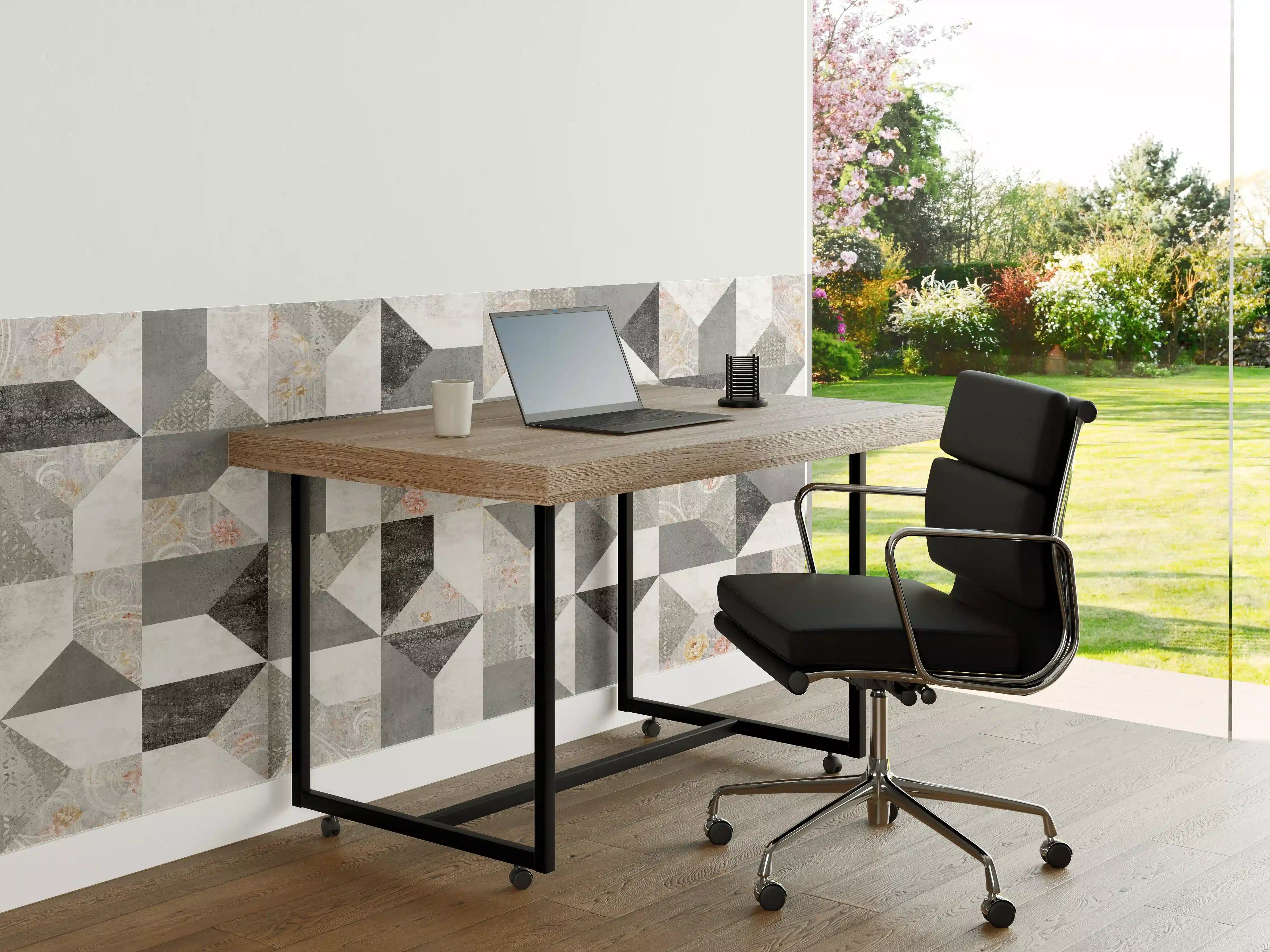 Büro Wandgestaltung - Kreatives Fliesenmuster