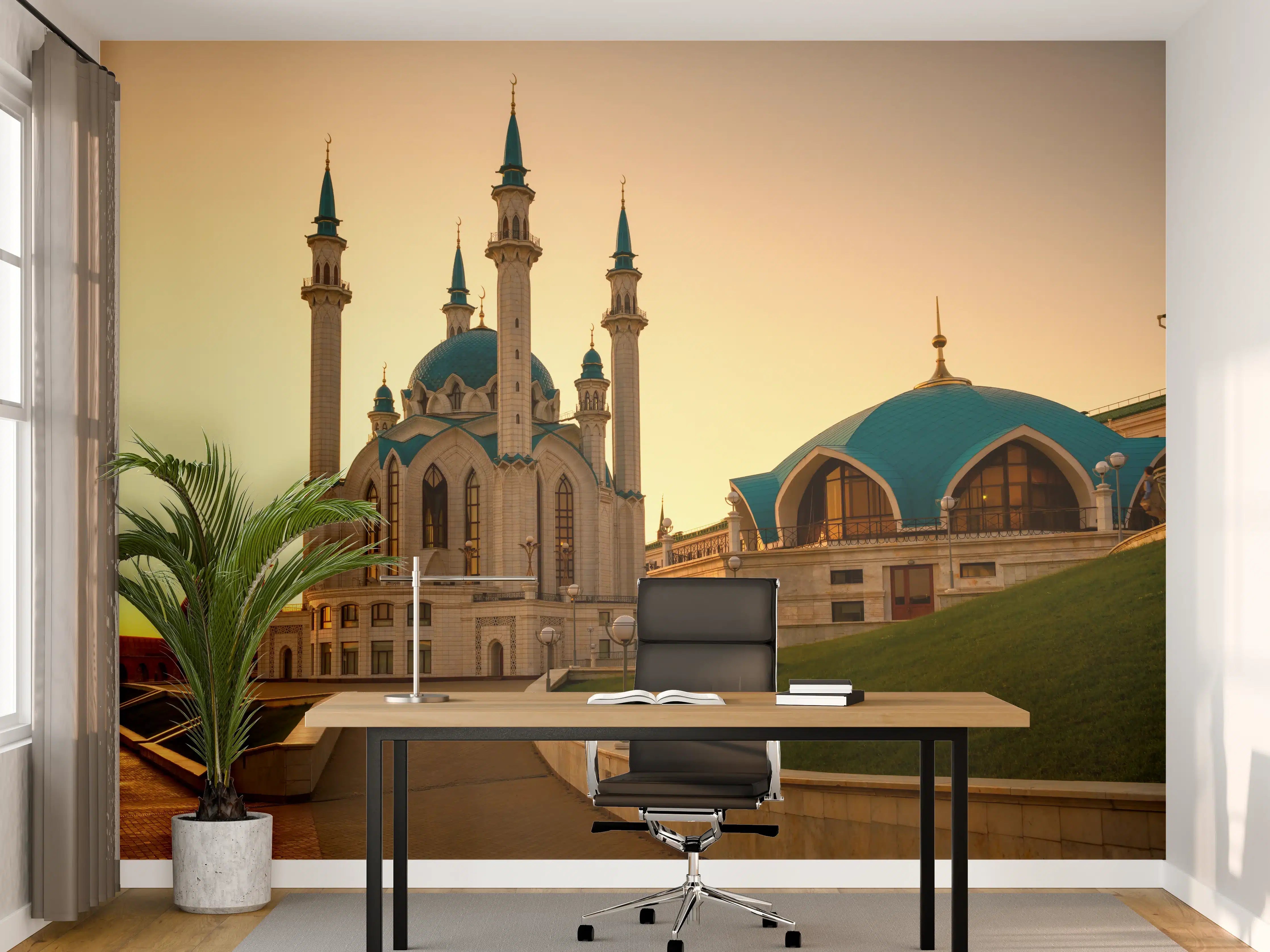 Büro Wandgestaltung - Kreml von Kasan bei Sonnenuntergang