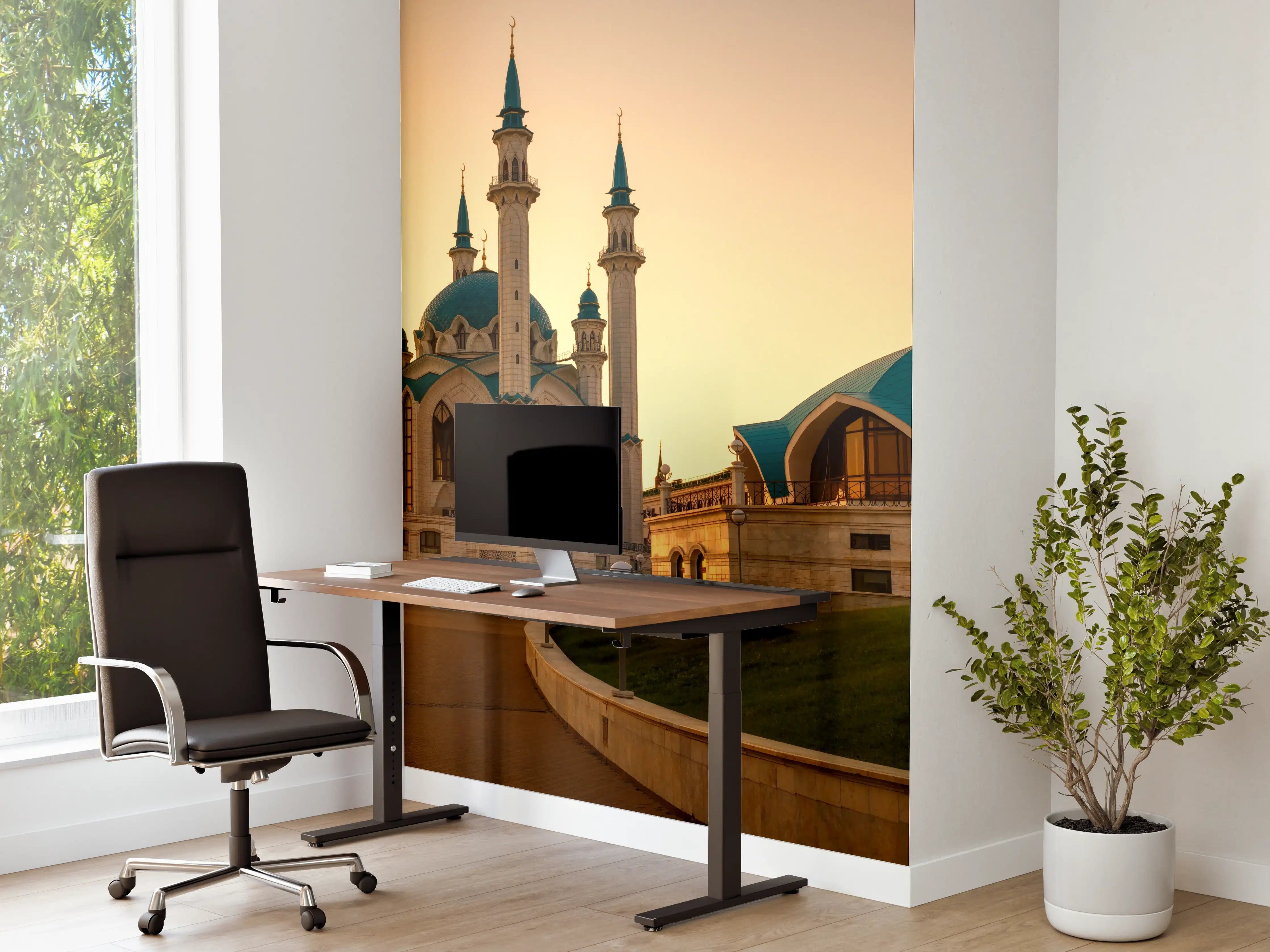 Büro Wandgestaltung - Kreml von Kasan bei Sonnenuntergang