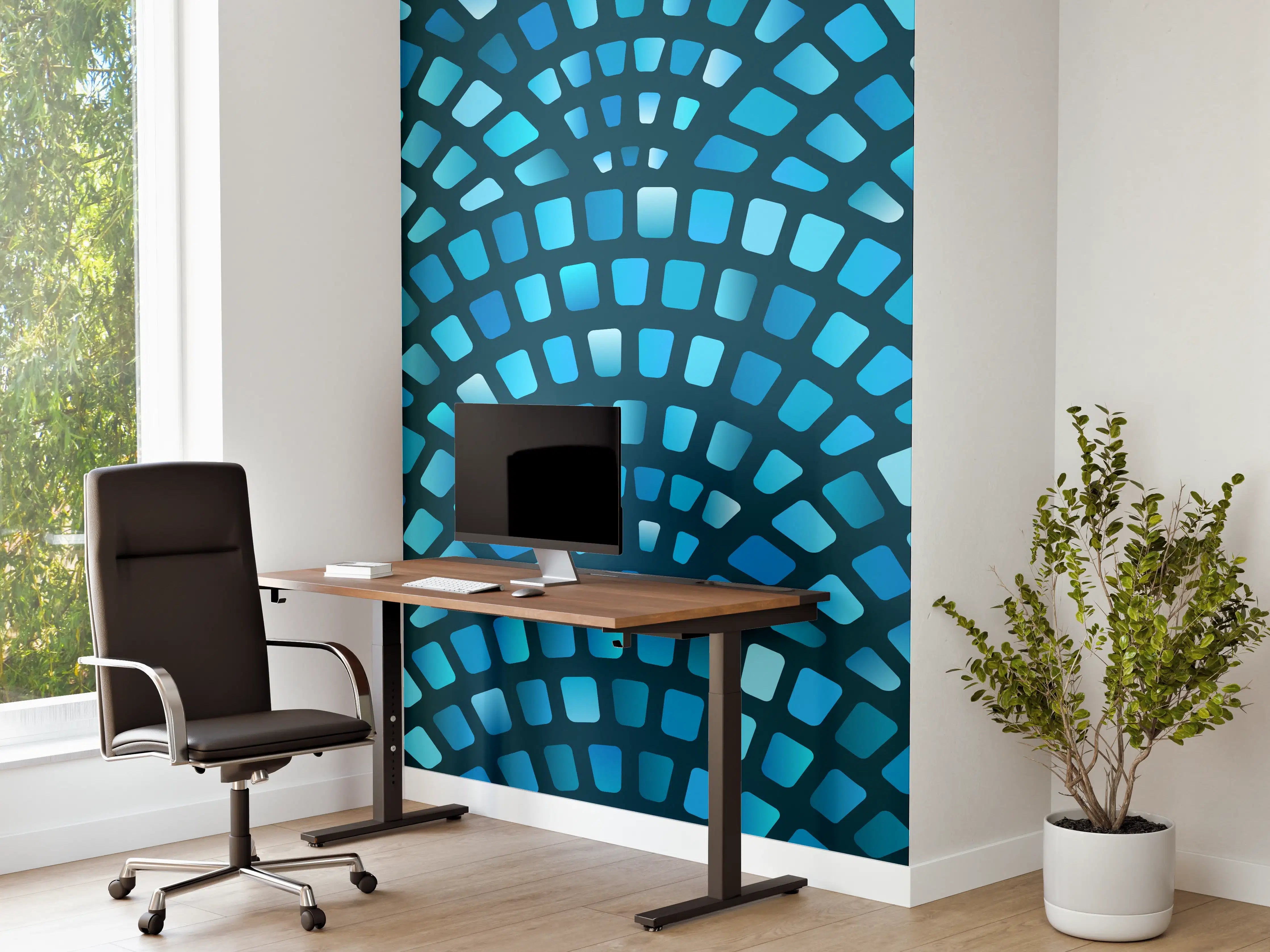 Büro Wandgestaltung - Künstliche Steinpflaster