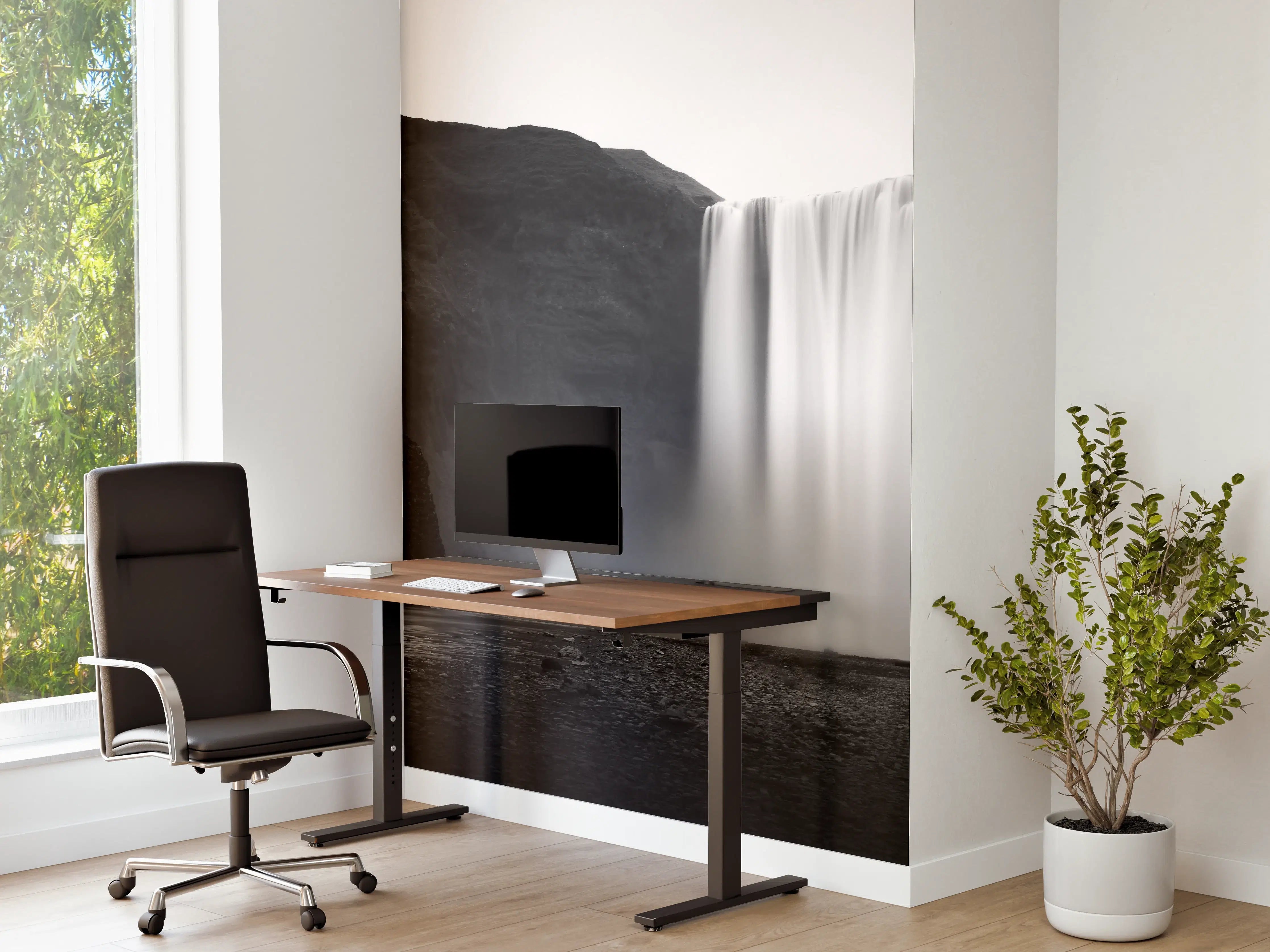 Büro Wandgestaltung - Kunstfotografie - Skogafoss Wasserfall, Island