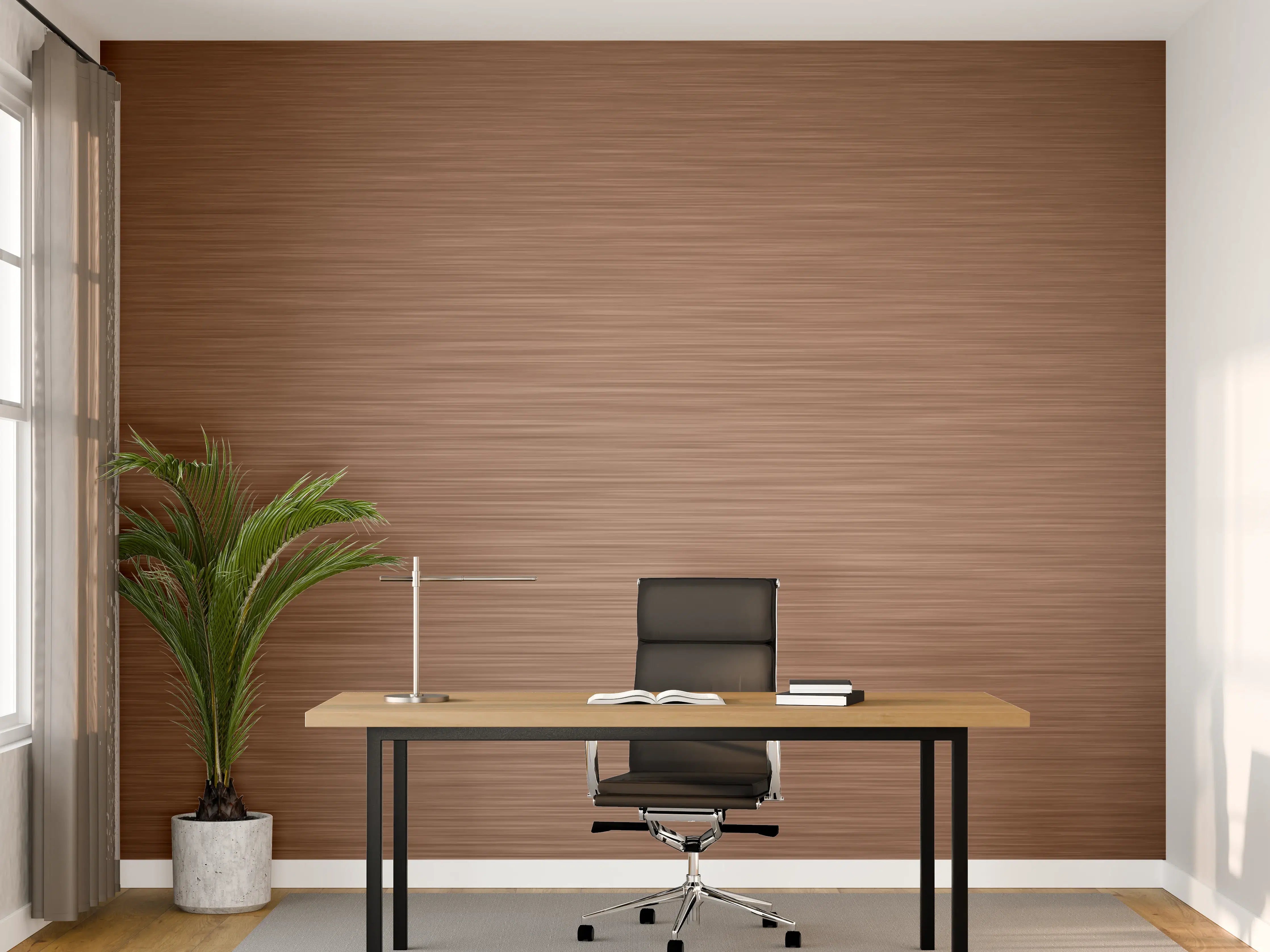 Büro Wandgestaltung - Kupfer - ALU Prime - Metall Gebürstet