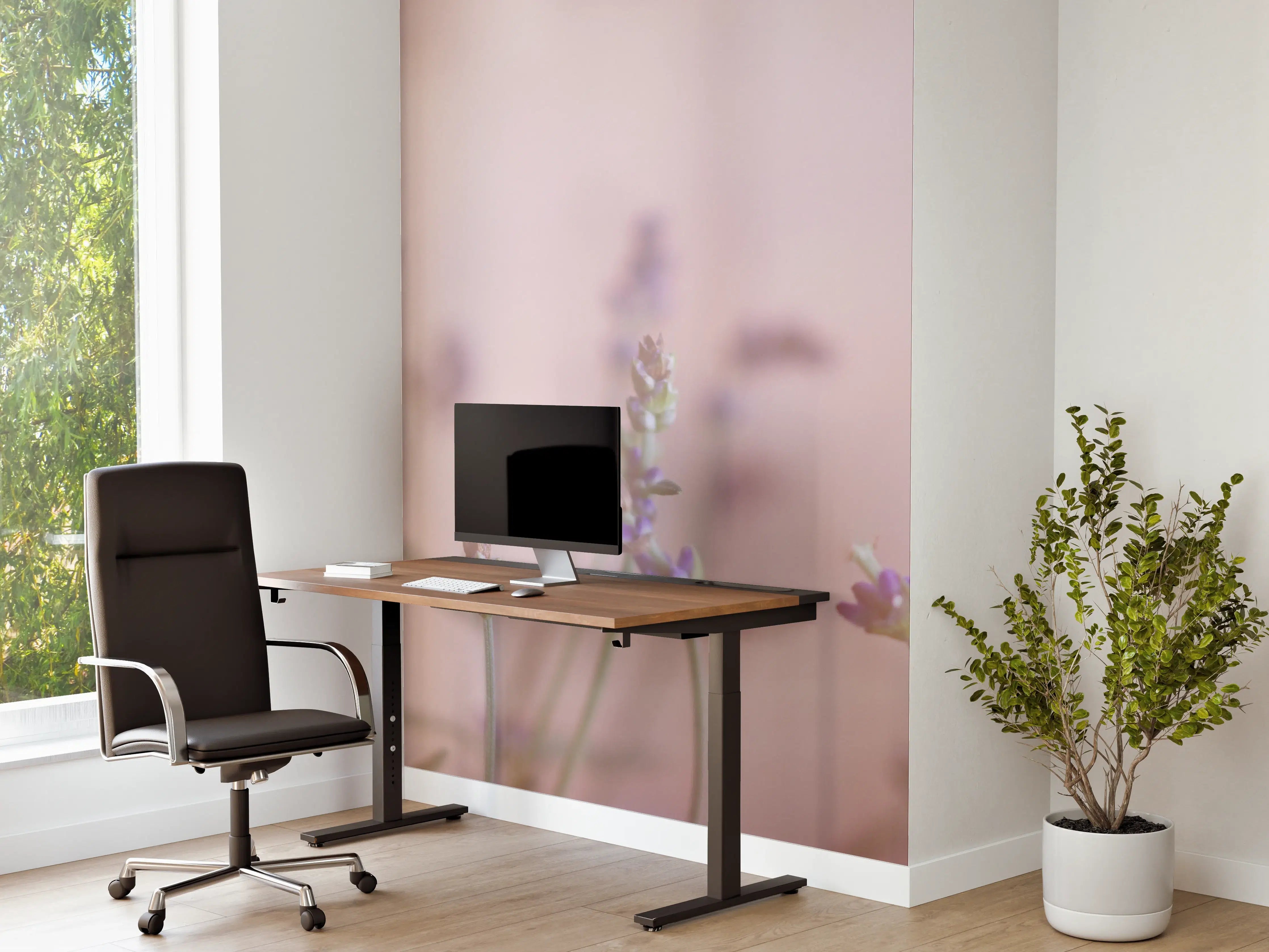 Büro Wandgestaltung - Lavendel