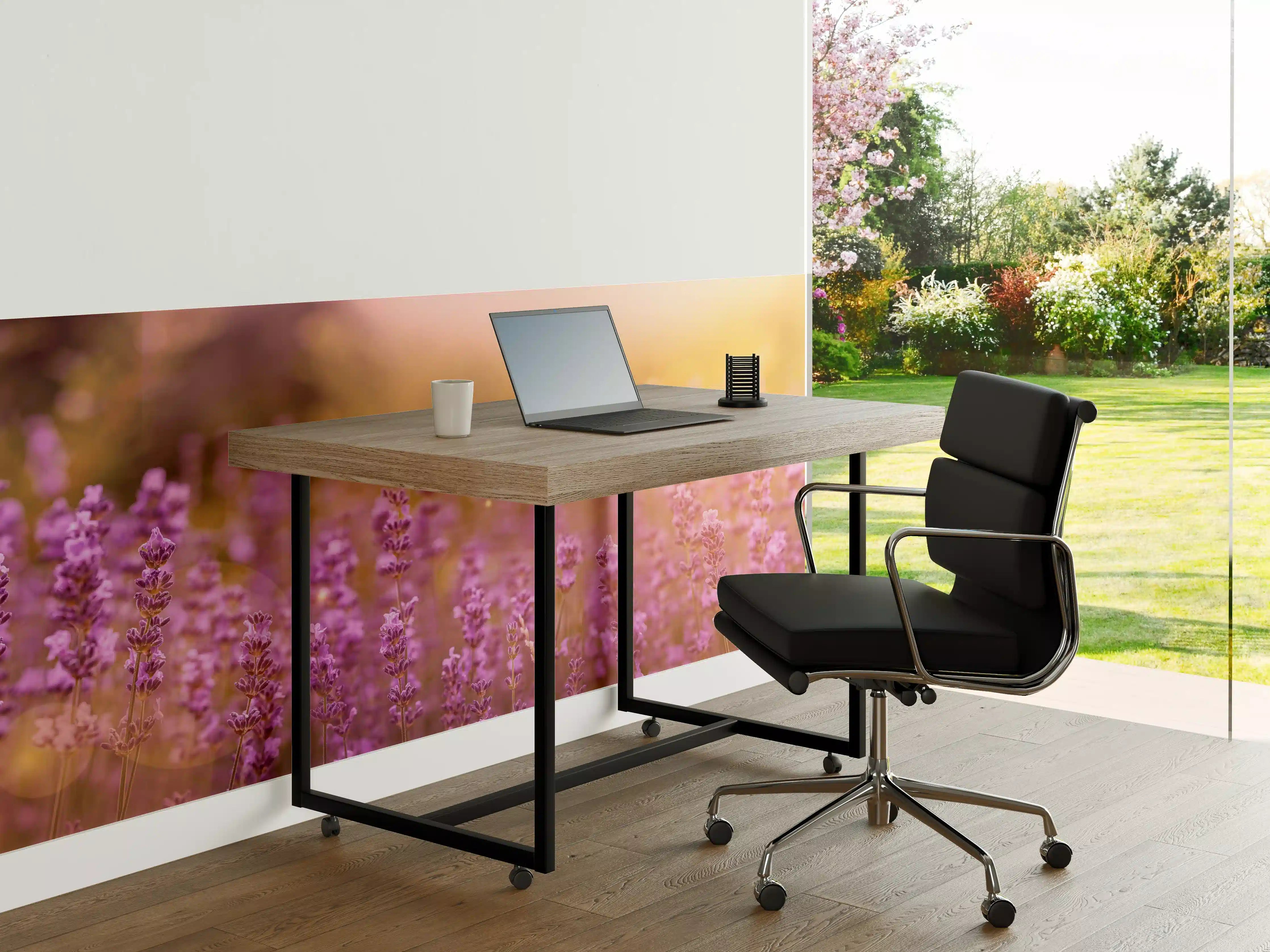 Büro Wandgestaltung - Lavendelfeld im warmen Abendlicht